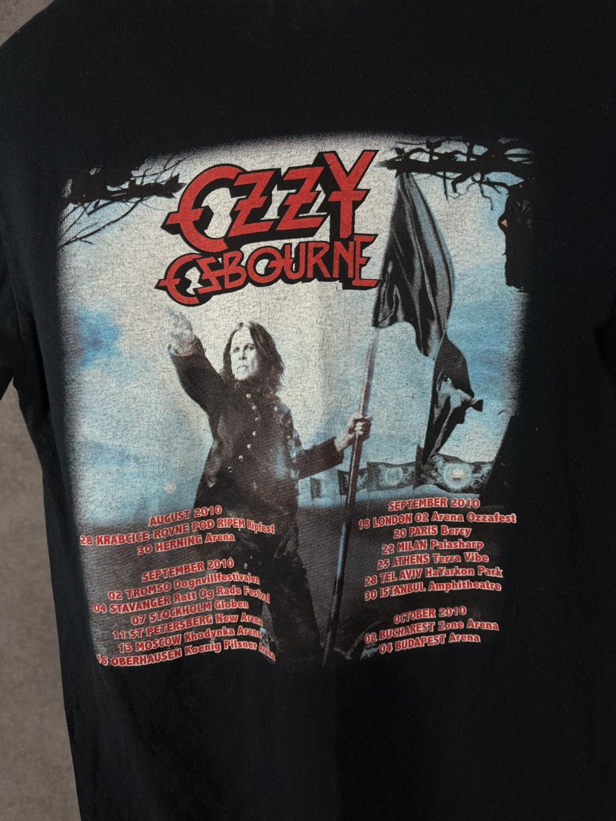 Ozzy Osbourne Ozzy Osbourne 2010 rock band tour tee Size US XS / EU 42 / 0 - 4 Thumbnail