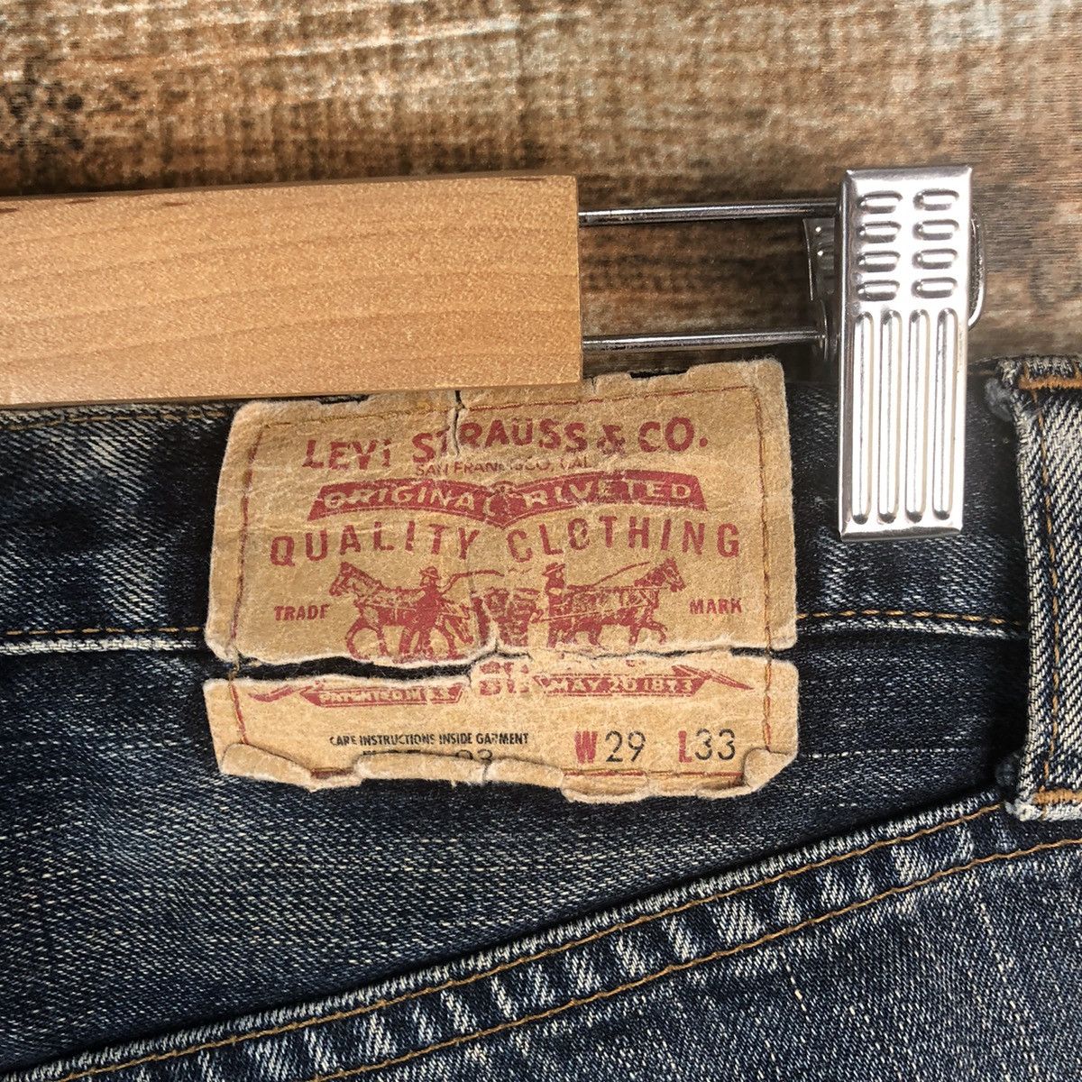 Levi's DLL Levis vintage faded Blue Denim Pants #C291 Size US 29 - 17 Thumbnail
