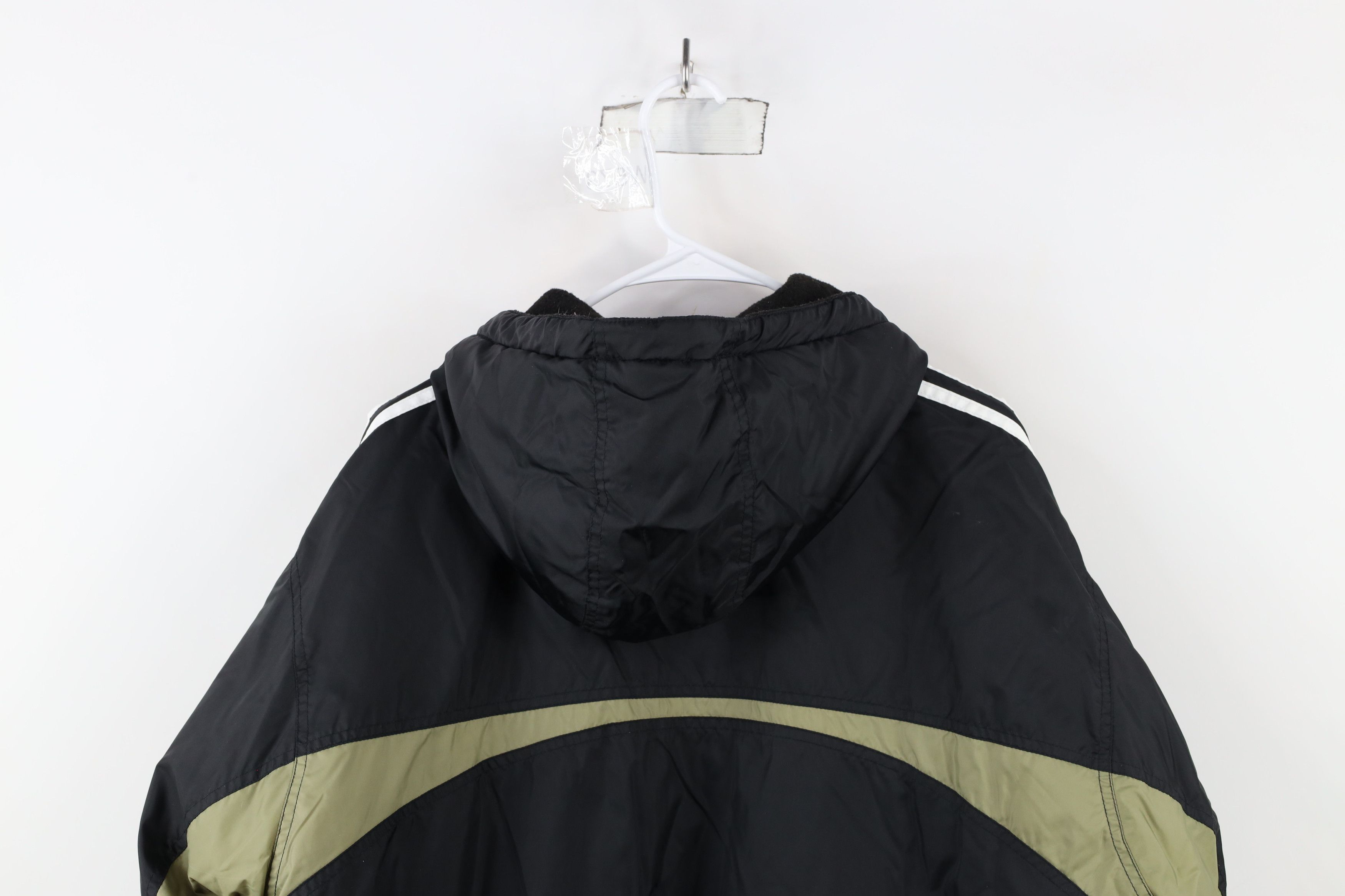 Adidas × Vintage Vintage 90s Adidas Spell Out Reversible Hooded Jacket Size US L / EU 52-54 / 3 - 16 Thumbnail