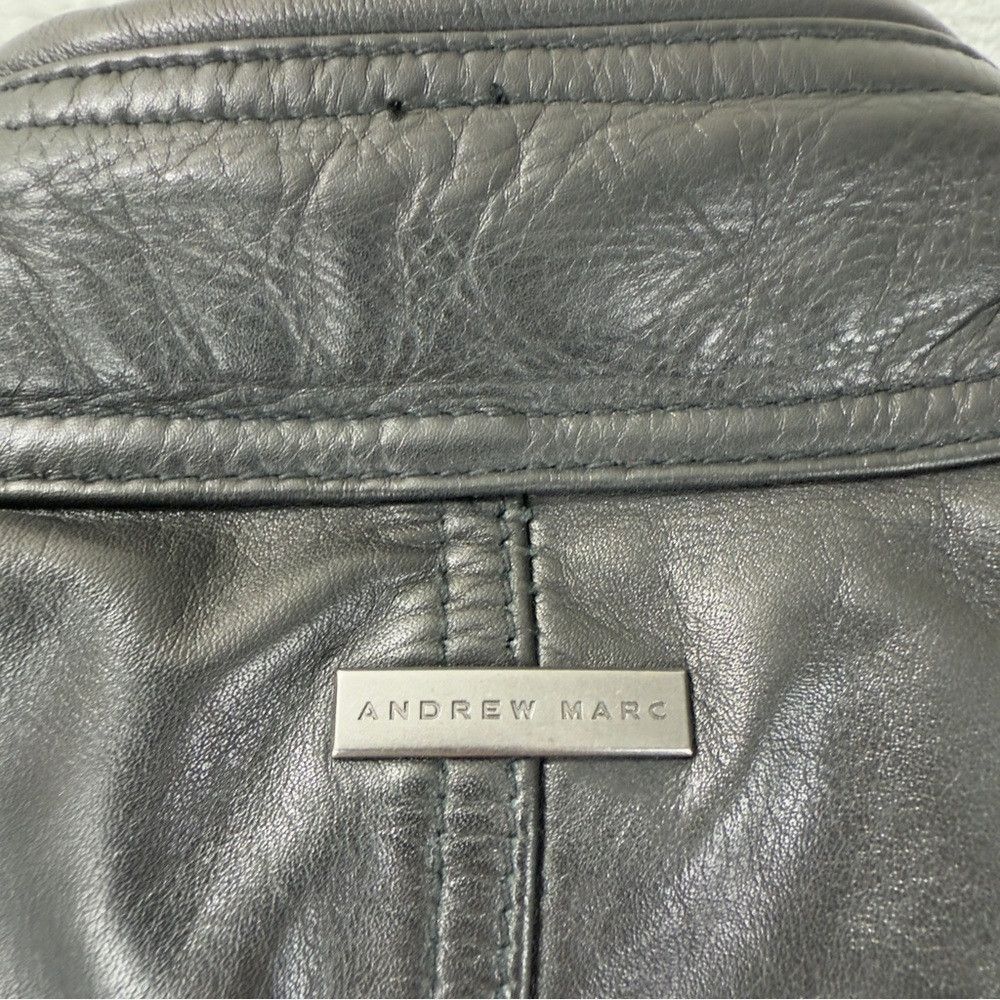 Andrew Marc Andrew Marc Men's Size Medium 100% Black Soft Leather Jacke Size US M / EU 48-50 / 2 - 7 Thumbnail