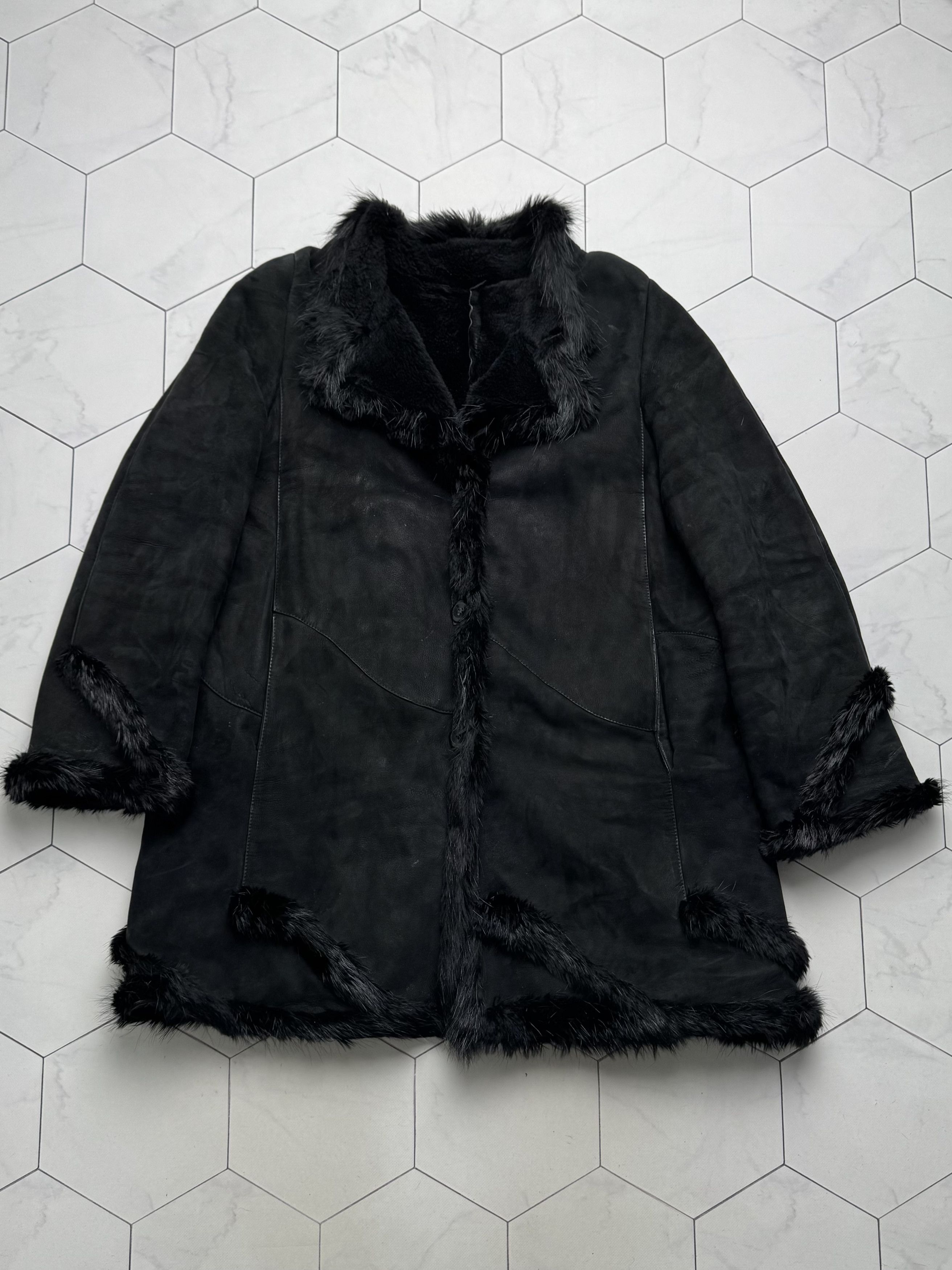 Vintage Vintage Real Shearling Coat (B550) Size L / US 10 / IT 46 - 5 Thumbnail