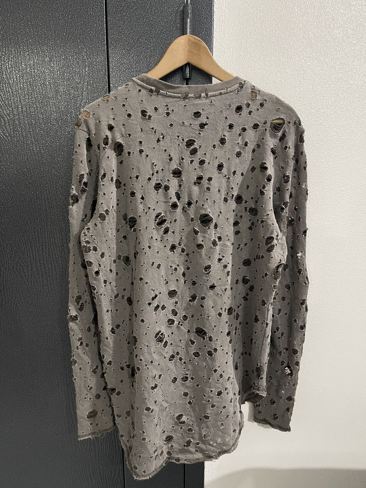 Vintage Vintage h&m Distressed brown longsleeve Tshirt Size US M / EU 48-50 / 2 - 6 Thumbnail