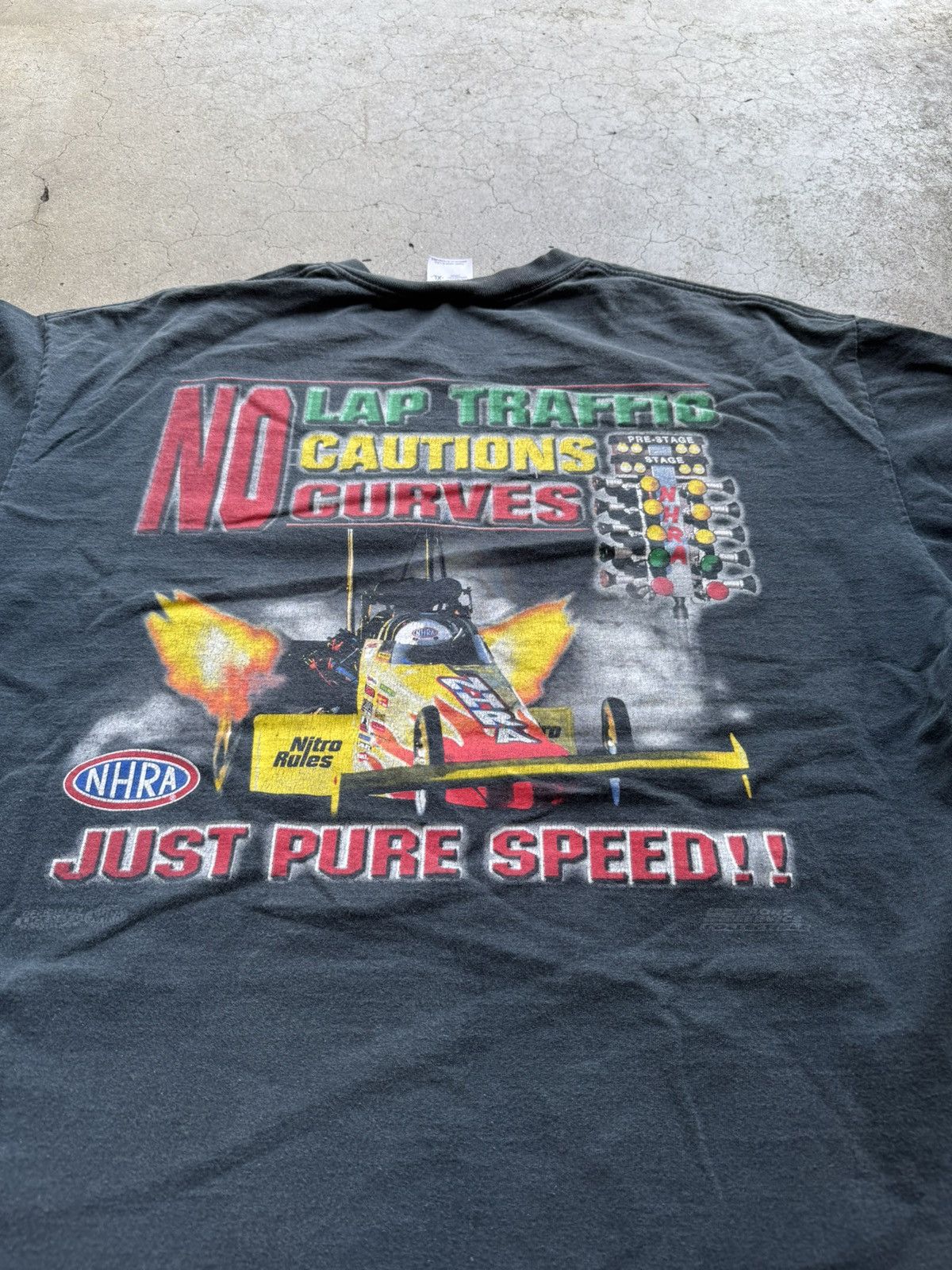 Other Vintage 2003 NHRA PURE SPEED Drag Strip T Shirt Size US XL / EU 56 / 4 - 2 Thumbnail