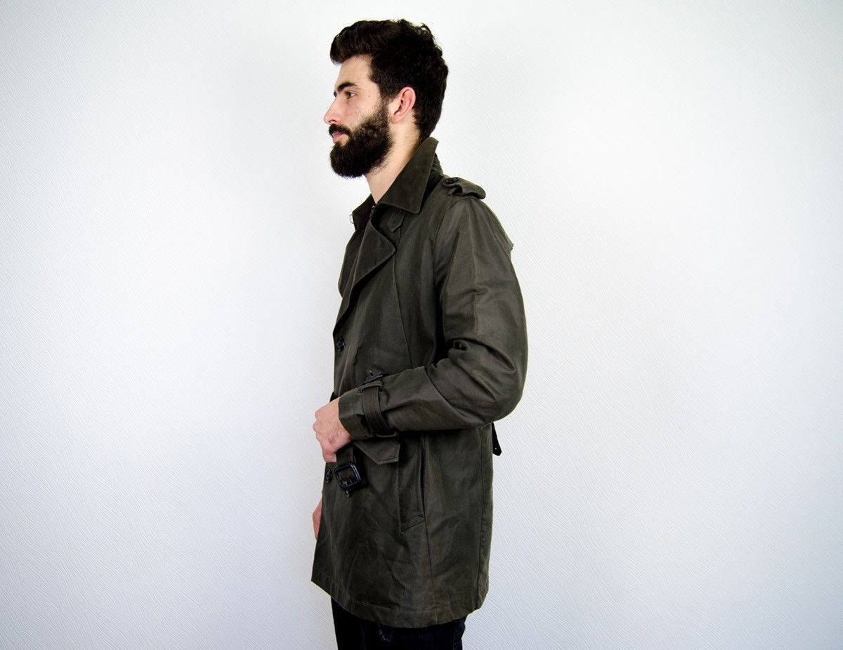 Ermenegildo Zegna Ermenegildo Zegna Olive Heavy Trench Coat Jacket Size US M / EU 48-50 / 2 - 5 Thumbnail