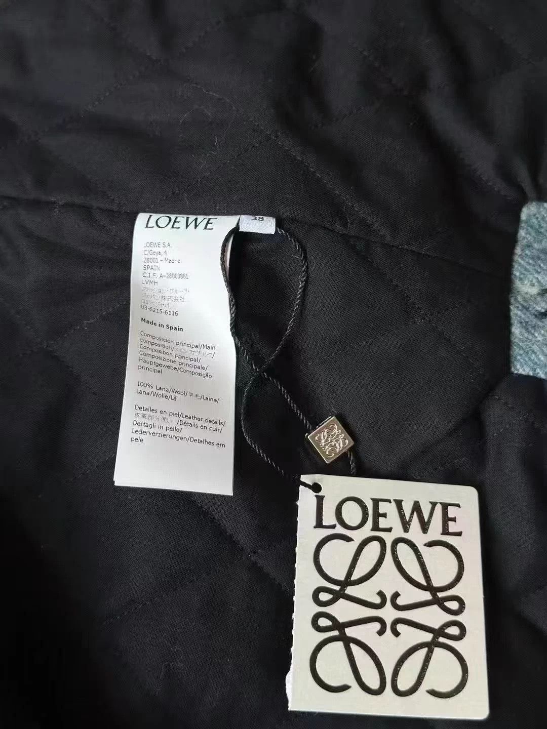 Loewe Loewe Leather Wool Coat Size M / US 6-8 / IT 42-44 - 6 Thumbnail