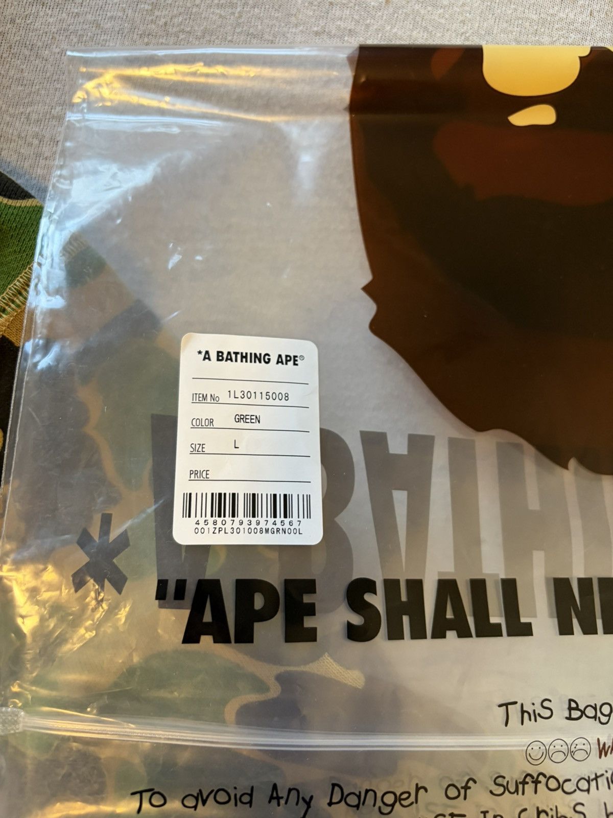 Bape Bape abc green camo crystal stone Size US L / EU 52-54 / 3 - 5 Thumbnail