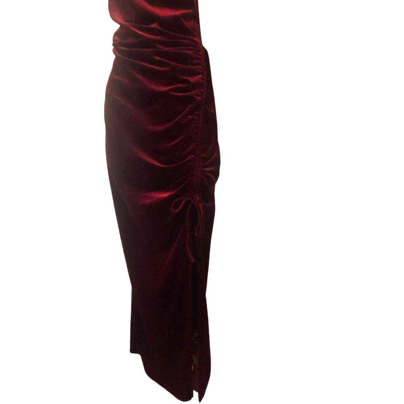 Shein Crushed Velvet Midi Dress NWT Size L / US 10 / IT 46 - 2 Thumbnail
