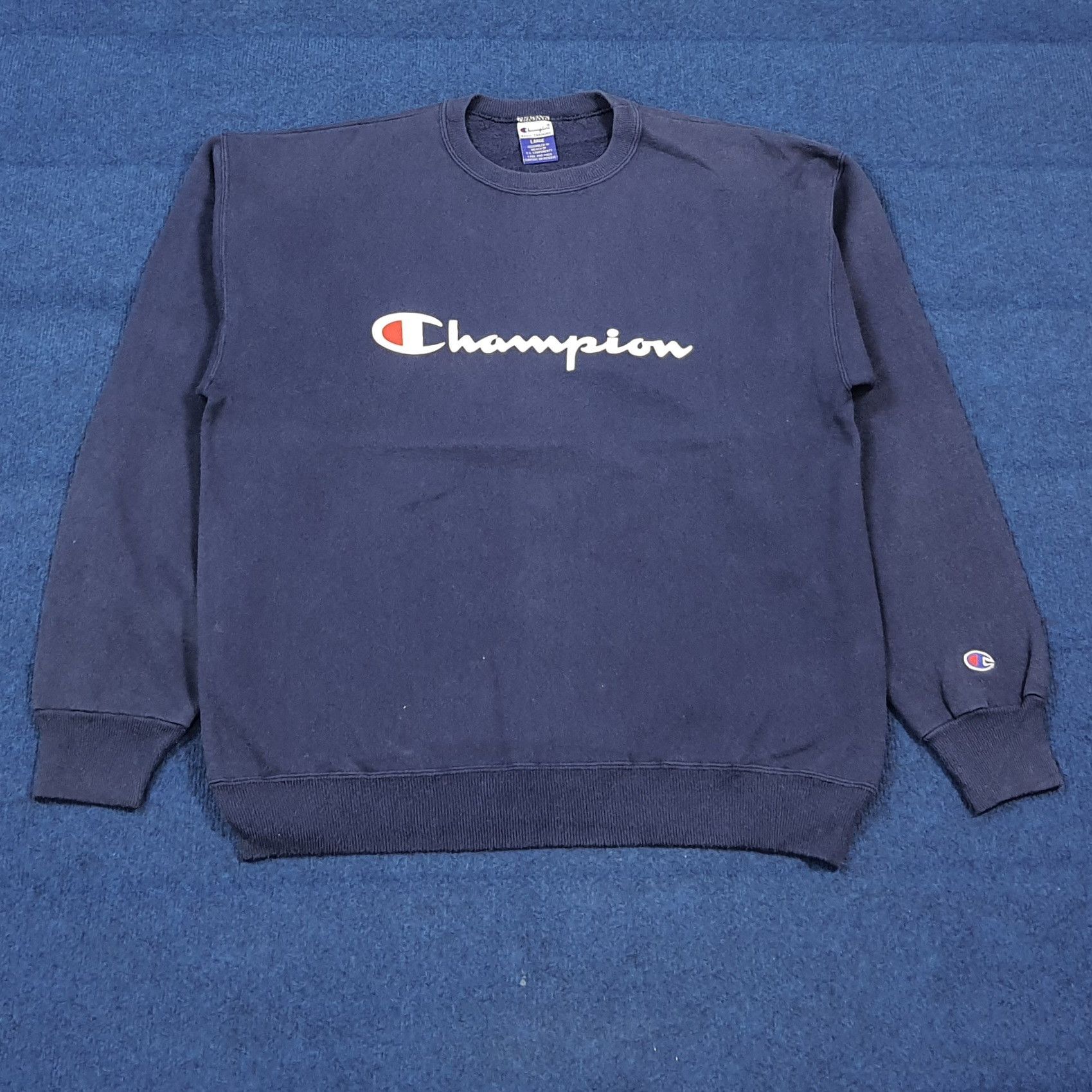 Carhartt Vintage Champion Embroidered Spell Out Crewneck C293N8 Size US L / EU 52-54 / 3 - 1 Thumbnail