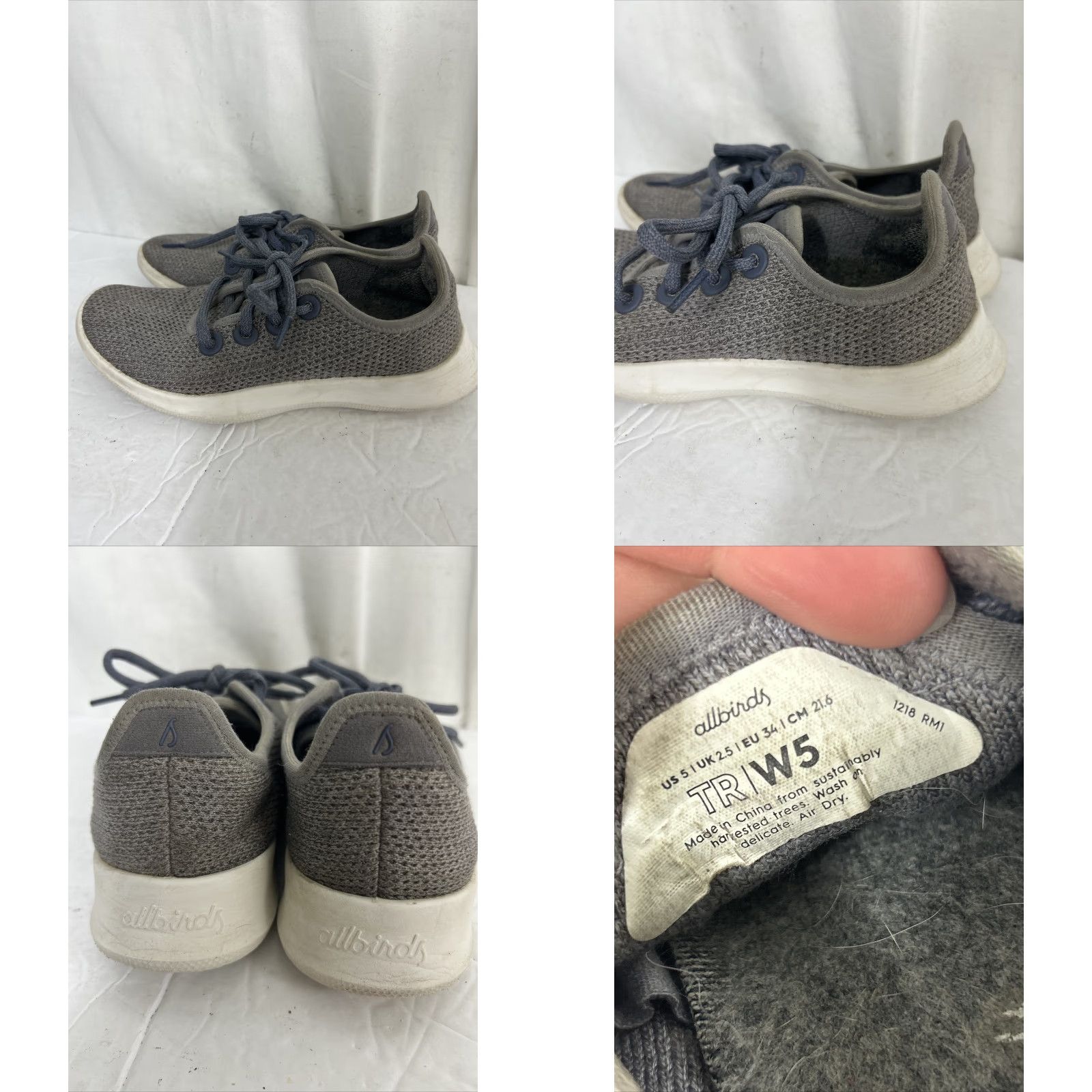 Allbirds Allbirds Tree Runners Sneakers - Women’s Size 5 Gray Low Top Shoes Grey Womens Size S / US 4 / IT 40 - 8 Thumbnail