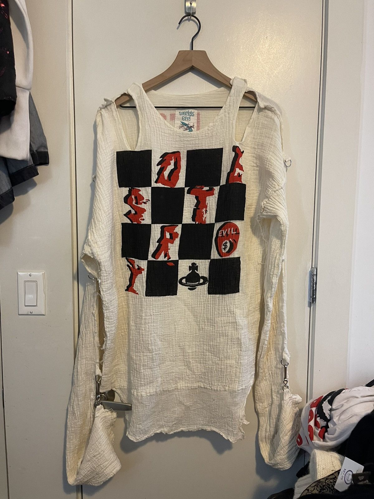 カットソー(長袖/七分) Vivienne Westwood - Vivienne Westwood worlds end Muslin tops Vivienne Westwood destroy muslin bondage top