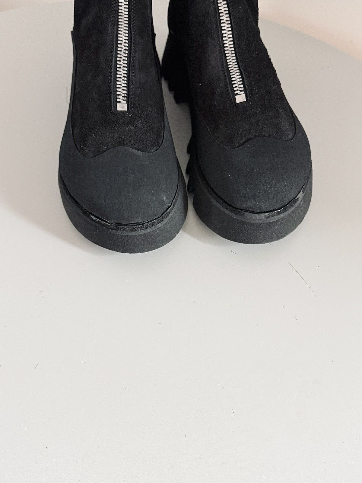 Guidi Guidi Front Zip Boots ZO06FZV Reverse Horse Leather Black Size US 7 / IT 37 - 13 Thumbnail