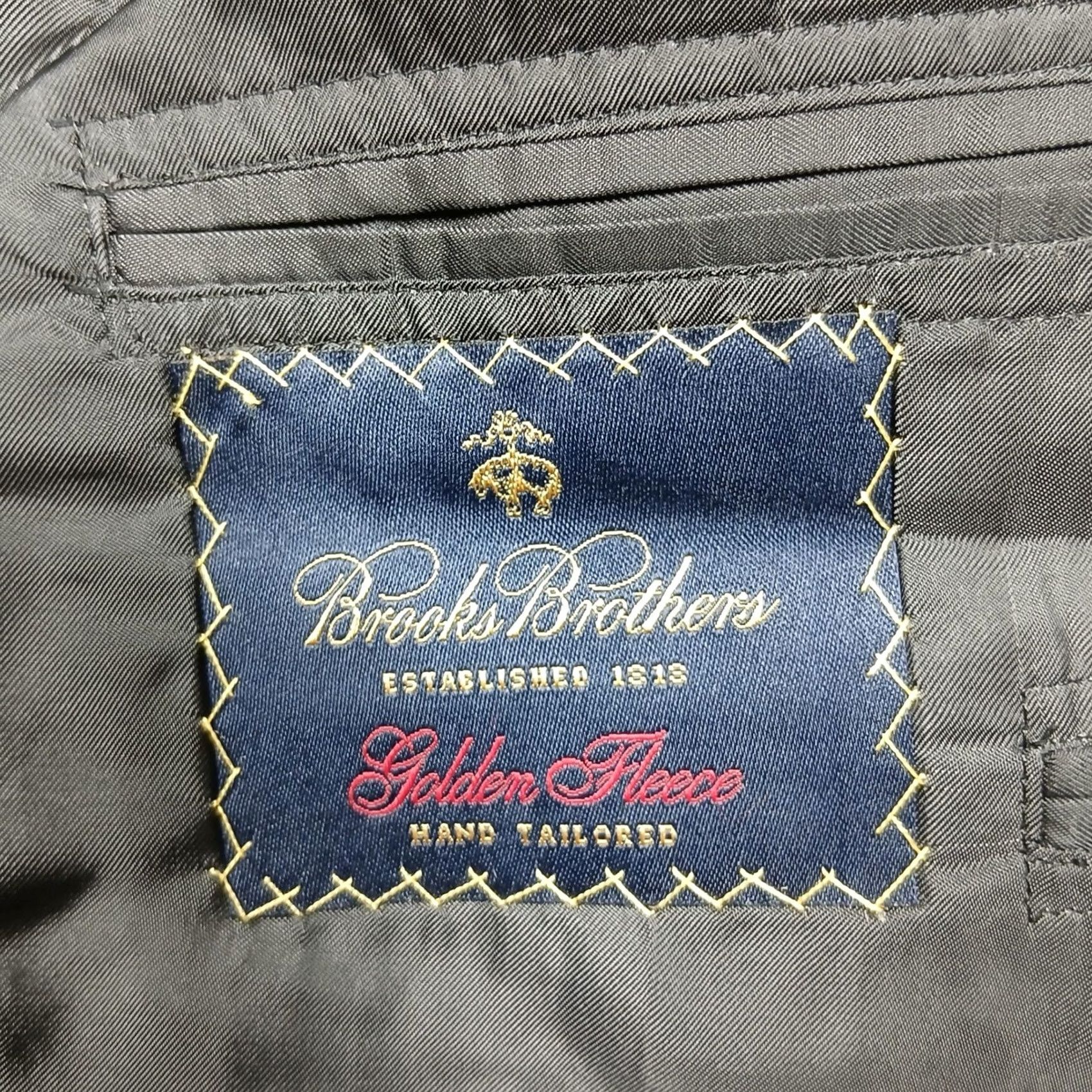 Brooks Brothers Brooks Brothers Golden Fleece Blazer 44L Gray Wool 100% Hand Tailored Two-Button Notch Lapel Mens Long Classic Business Jacket Coats Blazer Size 44R - 4 Thumbnail