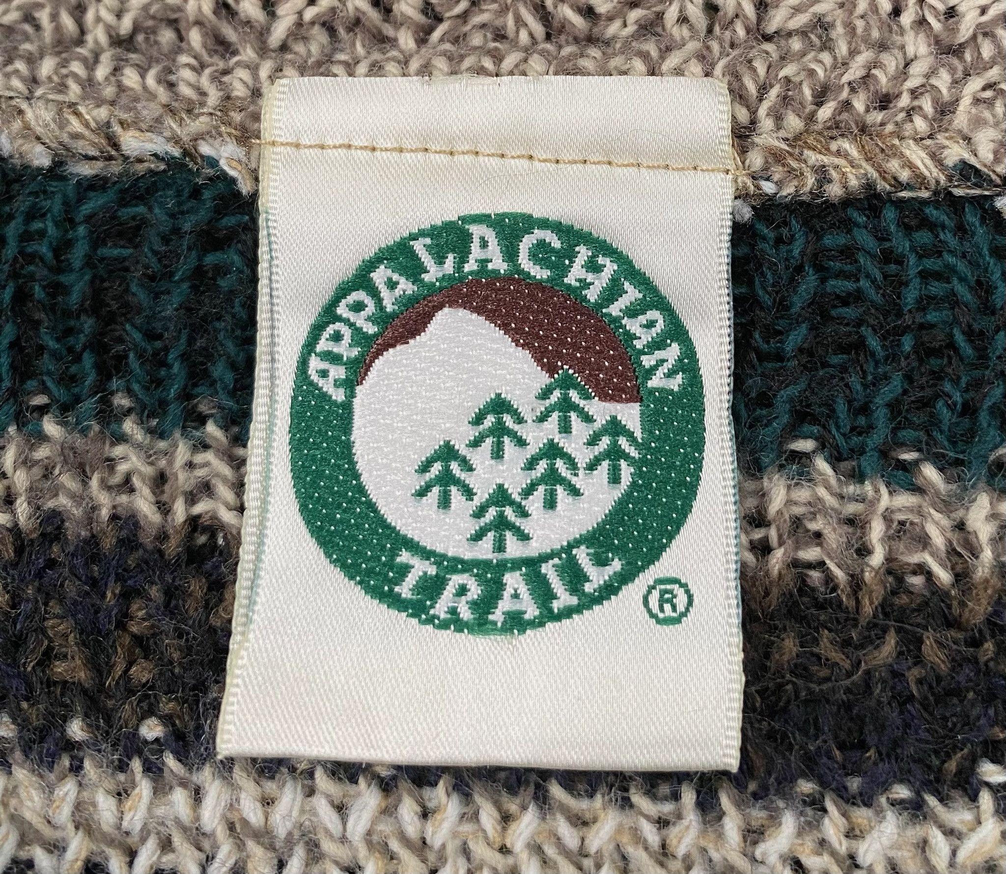 Vintage 90’s Appalachian Trail Patterned Knit Sweater Men’s Large Size US L / EU 52-54 / 3 - 3 Thumbnail