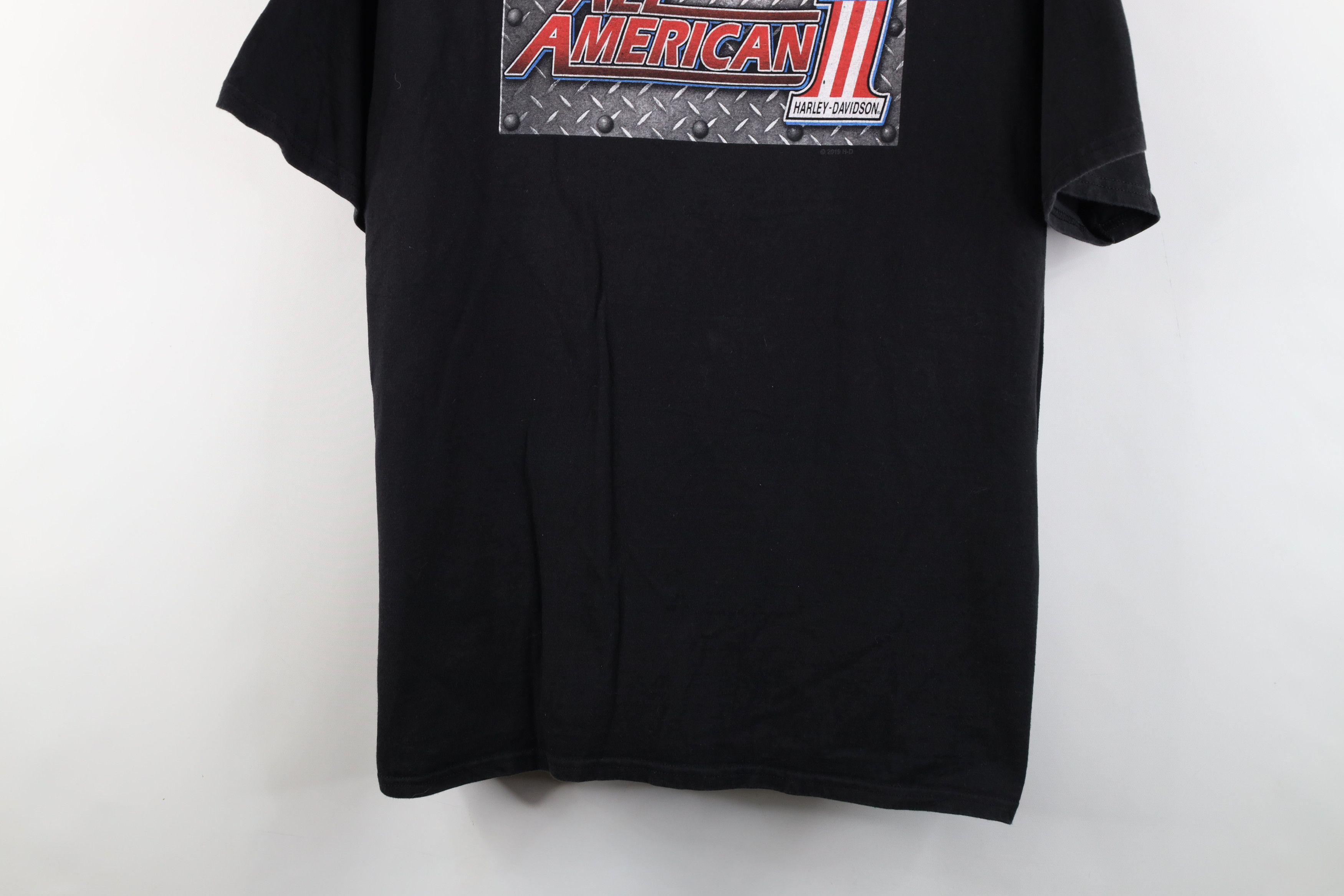Harley Davidson × Vintage Vintage Harley Davidson All American Steel Plate T-Shirt Size US XL / EU 56 / 4 - 3 Thumbnail