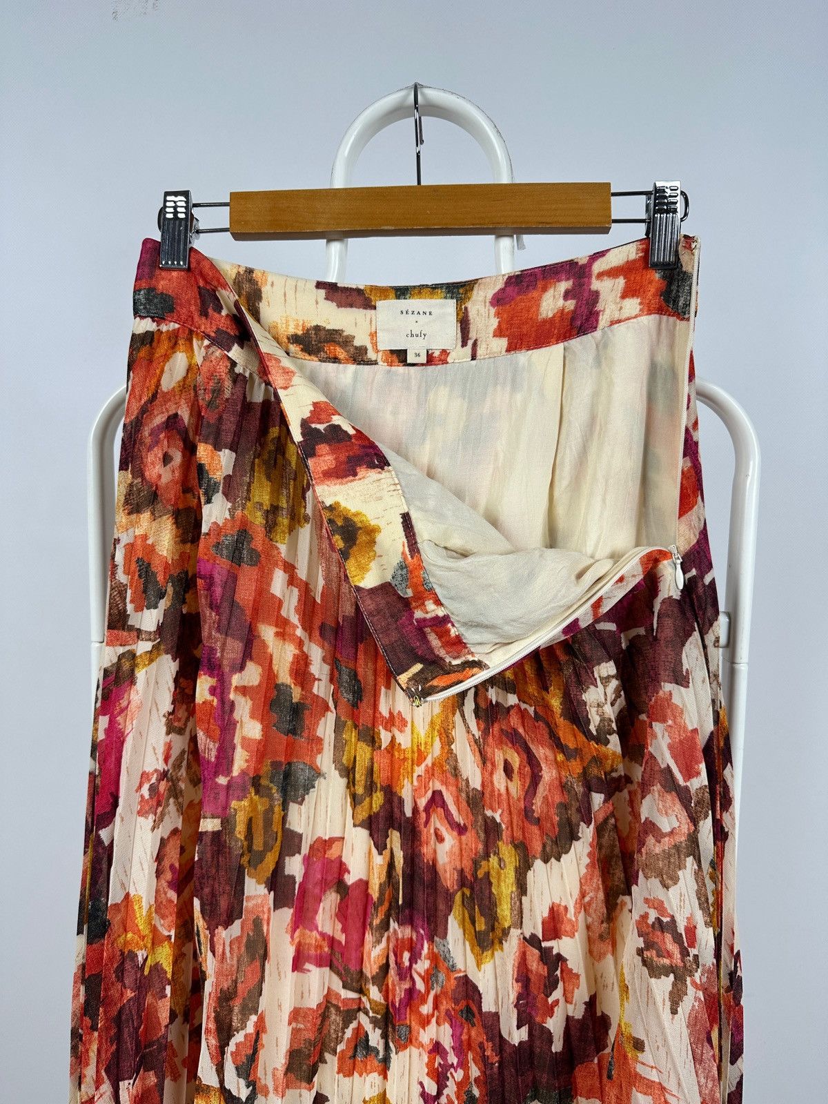 Sezane Sezane x Chufy Dilo Mara Floral Print Maxi Skirt Size 26" / US 2 / IT 38 - 13 Thumbnail