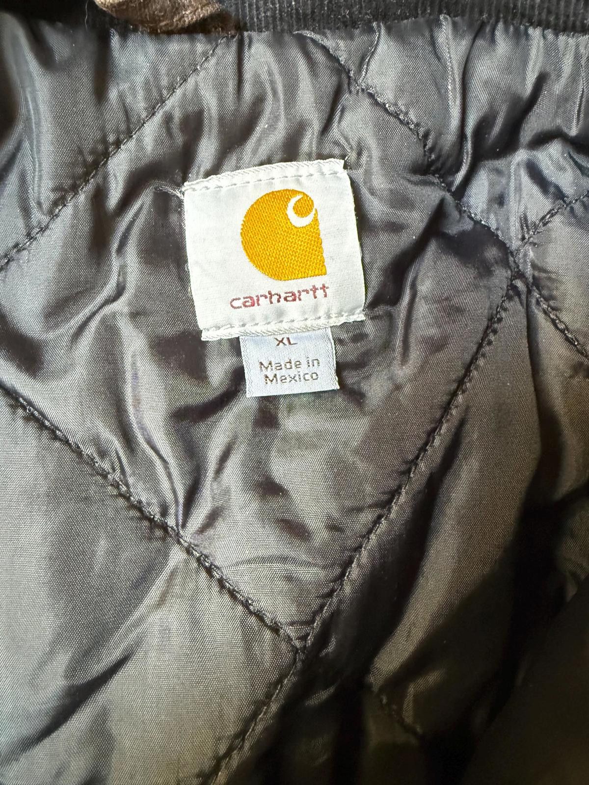 Carhartt Vtg Brown Carhartt Arctic Jacket Quilt Lined Coat Hood XL Size ONE SIZE - 9 Thumbnail