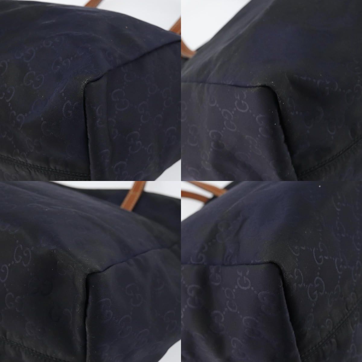 Gucci GUCCI GG Canvas Tote Bag Nylon Navy Size ONE SIZE - 10 Thumbnail
