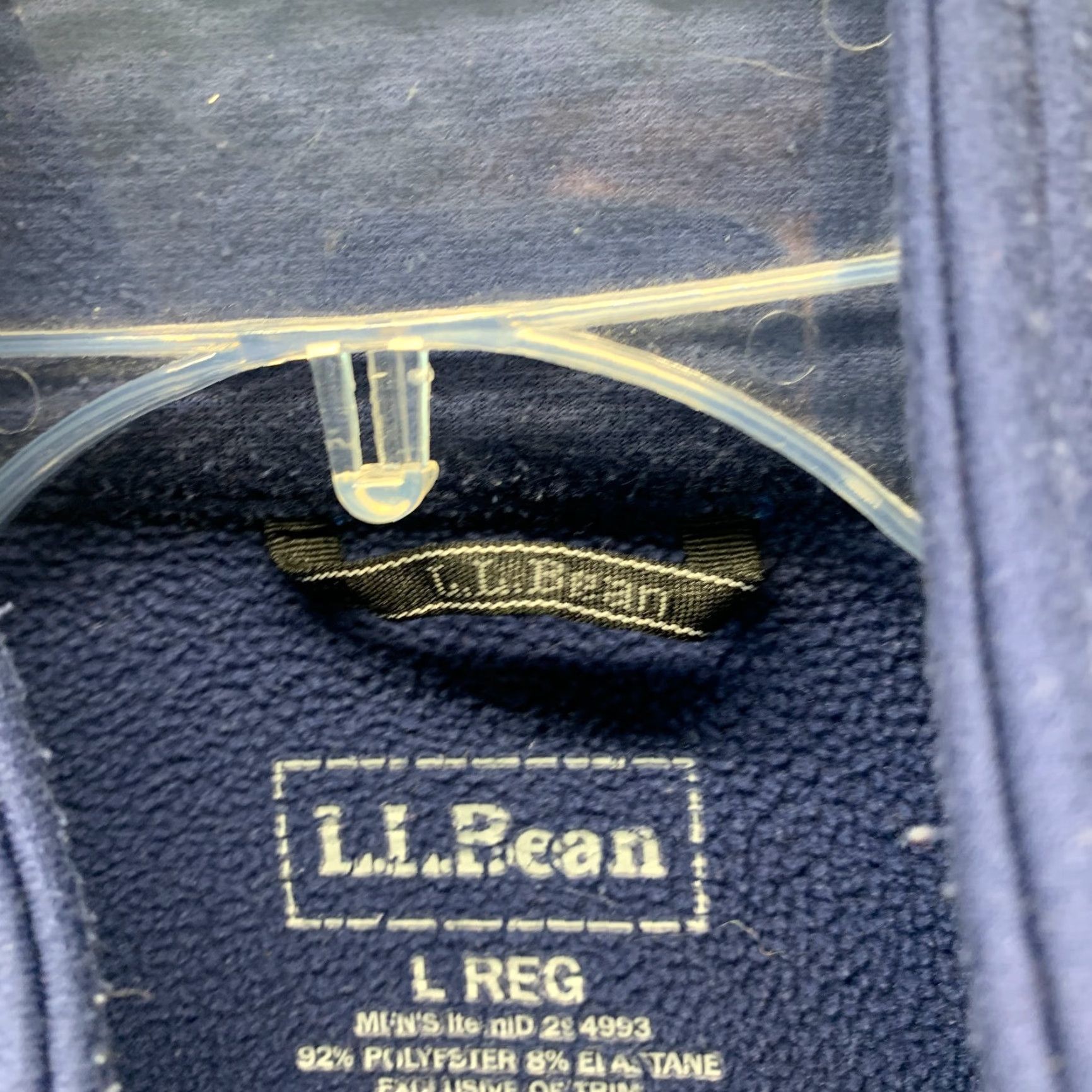 Vintage LL Bean Sweatshirt Adult Large Blue Fleece Winter Full Zip Mens Regular Size L Size US L / EU 52-54 / 3 - 6 Thumbnail