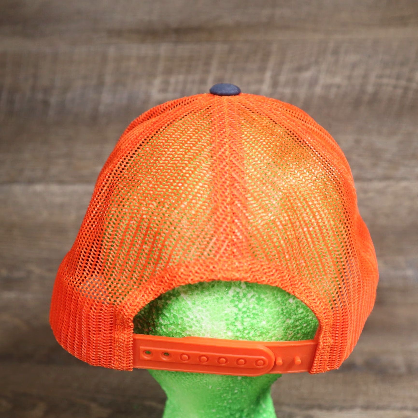 Vintage Shore s Express Car Wash Employee Orange Sewn Patch Baseball Cap Hat Snapback Size ONE SIZE - 4 Thumbnail