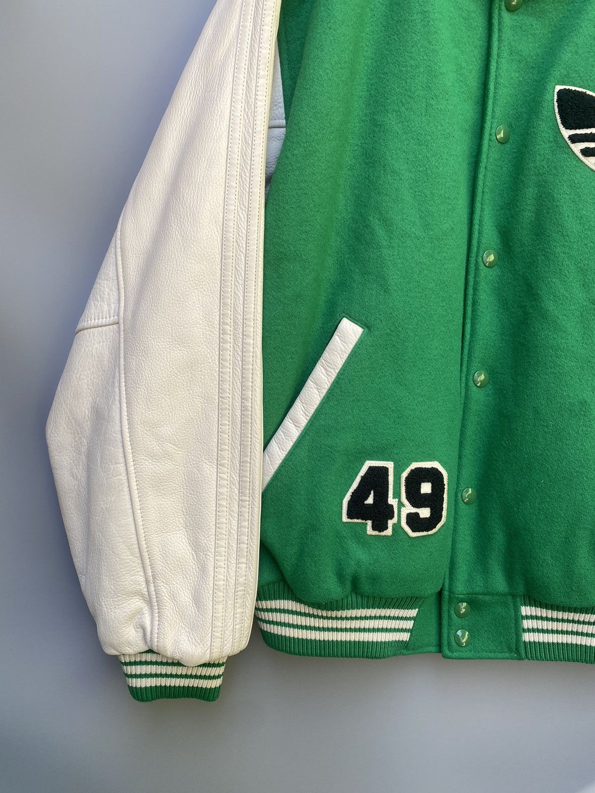 Adidas × Nigo Rare! 2005 - Adidas x Nigo - OG Varsity Letterman Jacket Size US XL / EU 56 / 4 - 3 Thumbnail