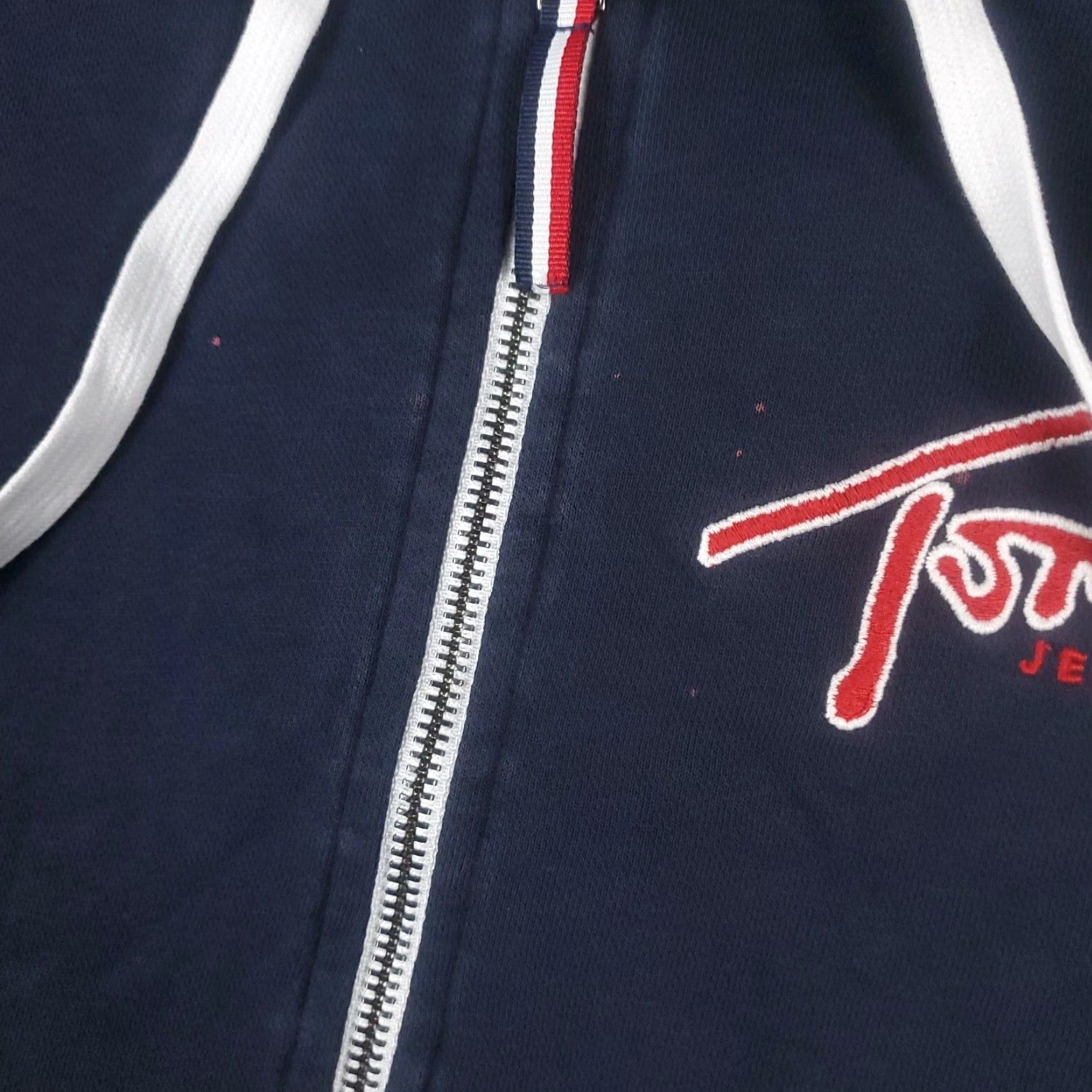 Tommy Hilfiger Tommy Hilfiger Hoodie Womens Medium Blue Full Zip Crop Sweatshirt Activewear Size M / US 6-8 / IT 42-44 - 5 Thumbnail
