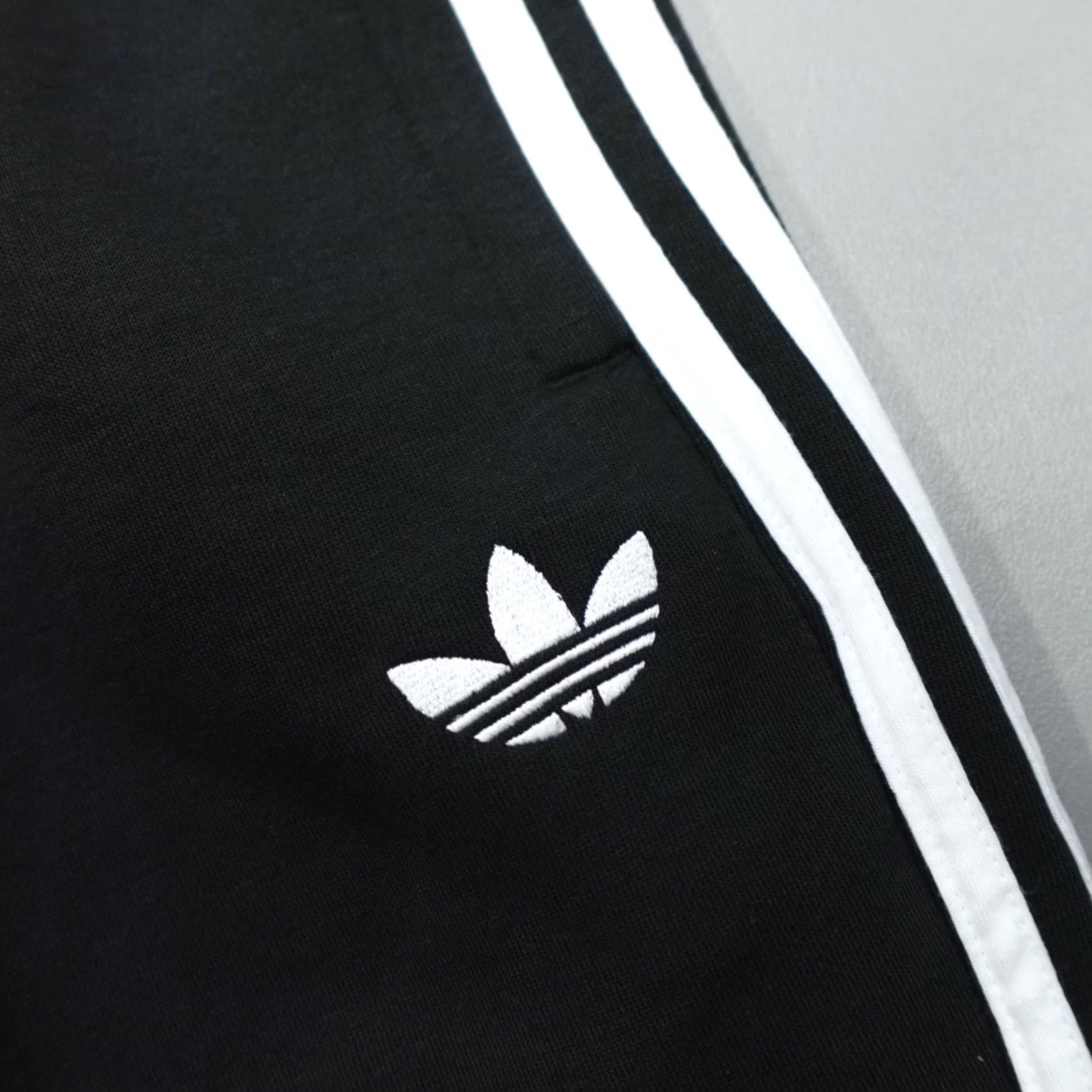 Adidas Adidas Originals Adicolor Spacer Drill TP Baggy Pants Men's 2XL Black Size US 39 - 2 Thumbnail