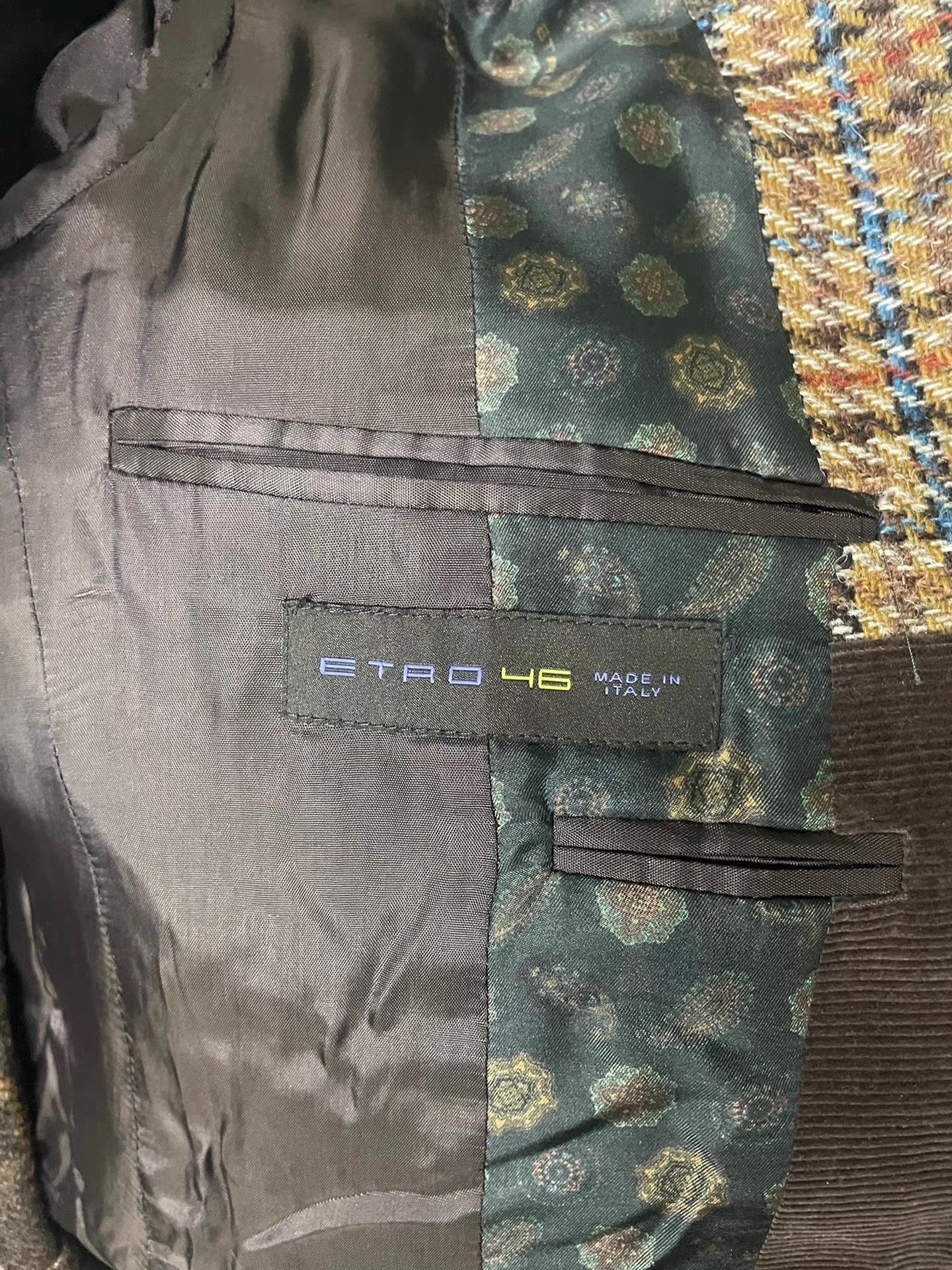 Etro Etro Men's Paneled Blazer Ｑ21 Size 46R - 6 Thumbnail