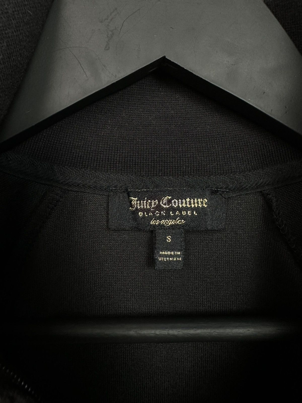 Juicy Couture × Vintage VELOUR JUICY COUTURE Black Label ZIP women S pullover Size S / US 4 / IT 40 - 8 Thumbnail