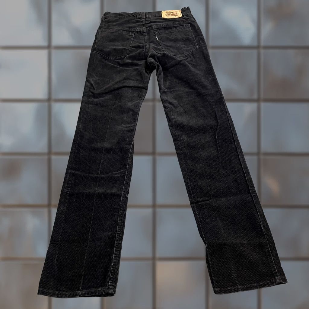 Levi's VINTAGE Levi's Corduroy Jeans Regular Straight 28 32 UK 8 Dark Black 80s Mens Jeans Size US 28 / EU 44 - 1 Thumbnail