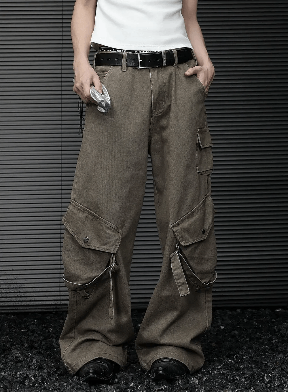 Japanese Brand × Vintage Outdoor retro fashion faded multi pocket cargo pants Size US 30 / EU 46 - 2 Thumbnail