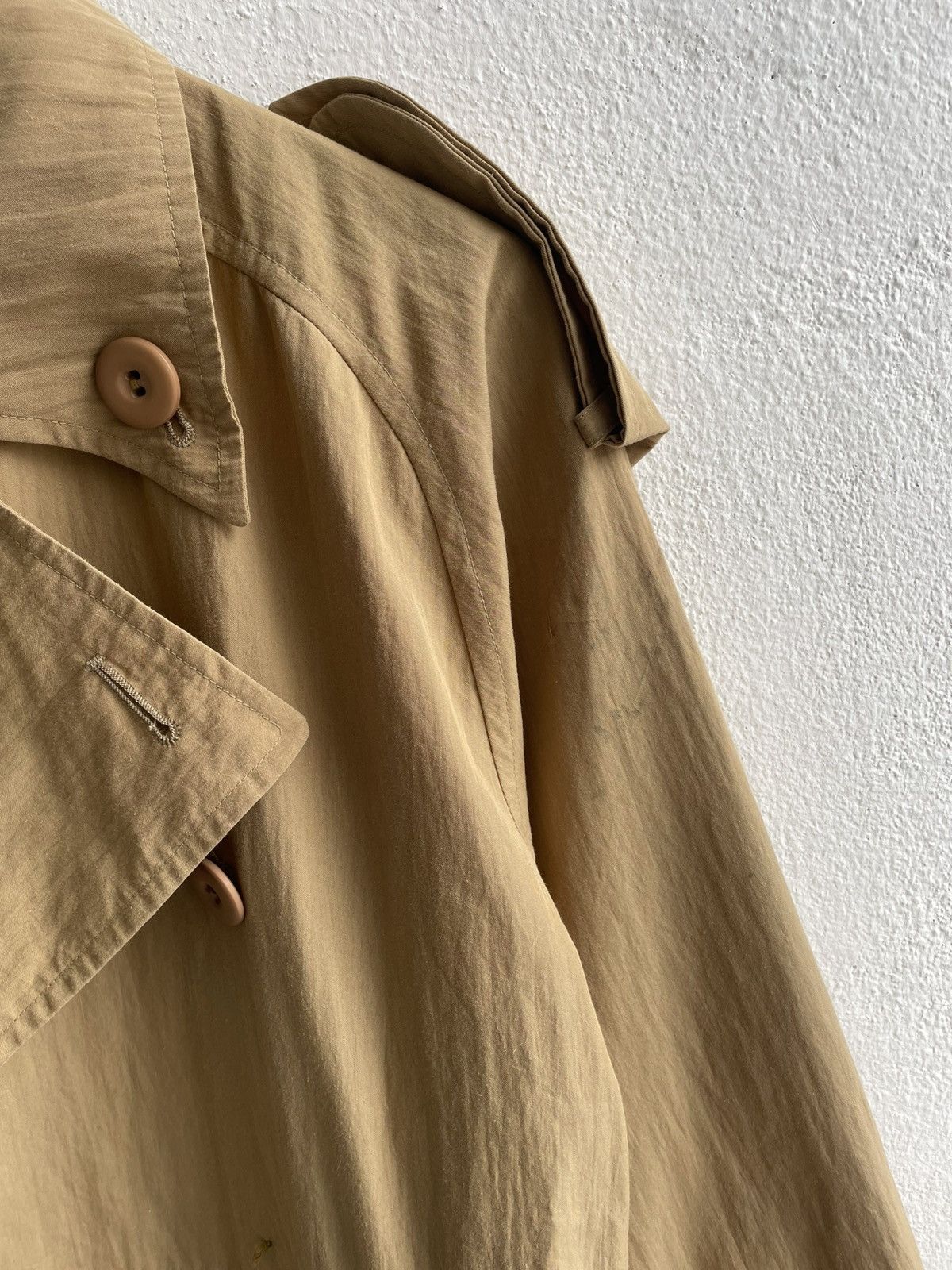 Issey Miyake Vintage 80's Issey Miyake Windcoat Oversize Long Coat Size US S / EU 44-46 / 1 - 7 Thumbnail