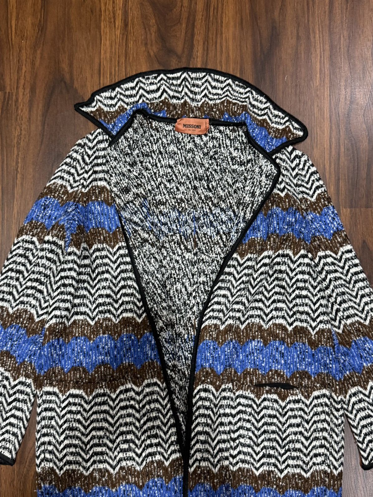 Missoni MISSONI ZIG ZAG CHEVRON LONG CARDIGAN Size M / US 6-8 / IT 42-44 - 2 Thumbnail
