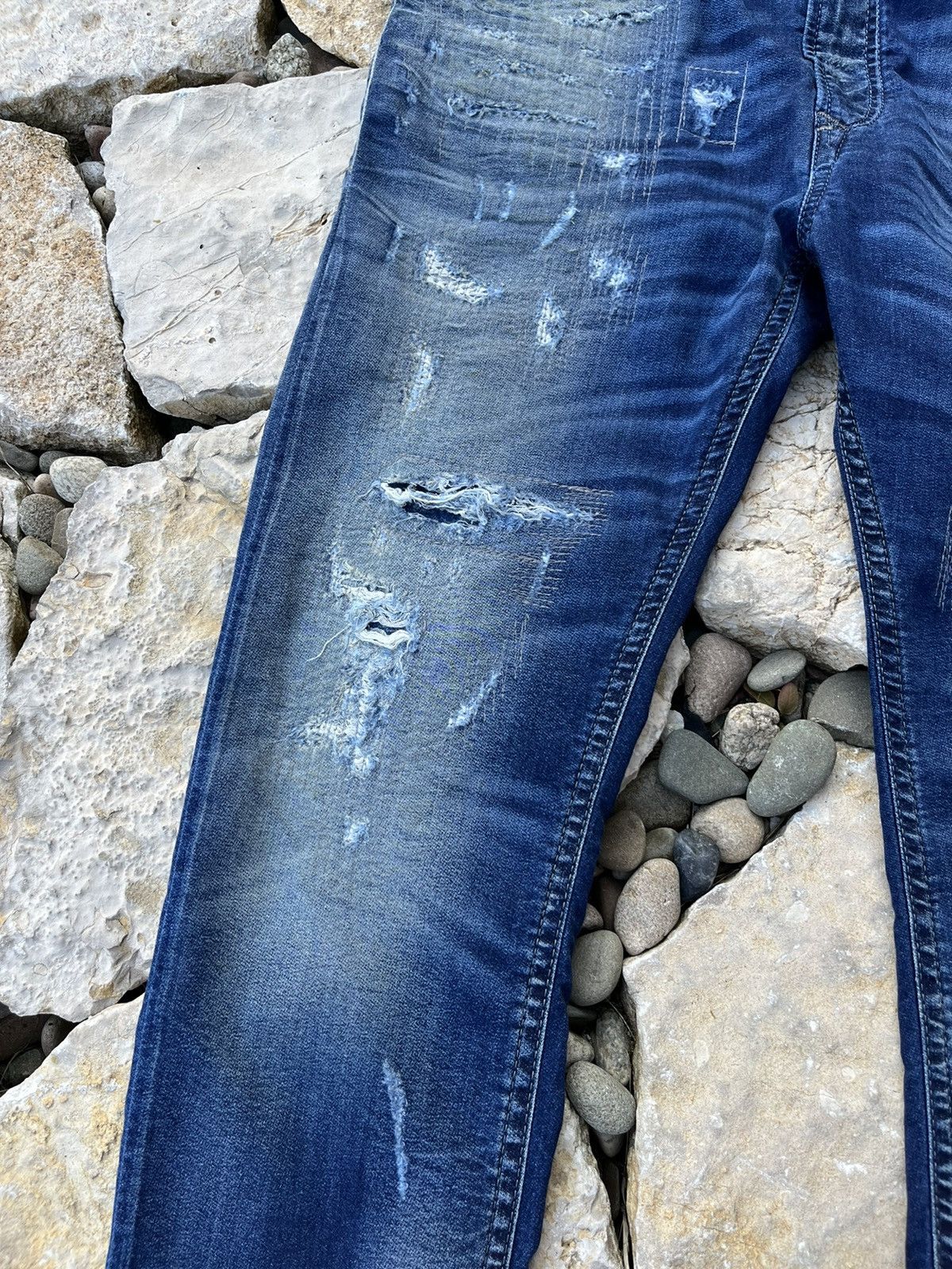 Diesel × Vintage Vintage Diesel 30 y2k spender jeans distressed sweatpants Size US 30 / EU 46 - 11 Thumbnail