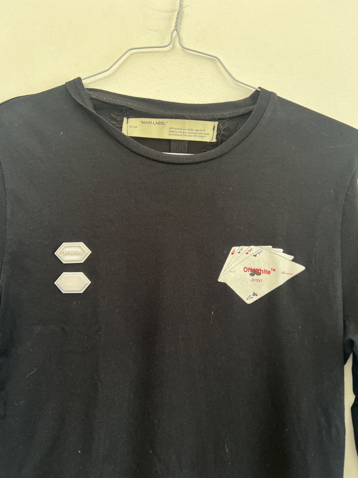 Off-White Off white Hand Card Long Sleeve TEE Size US S / EU 44-46 / 1 - 4 Thumbnail