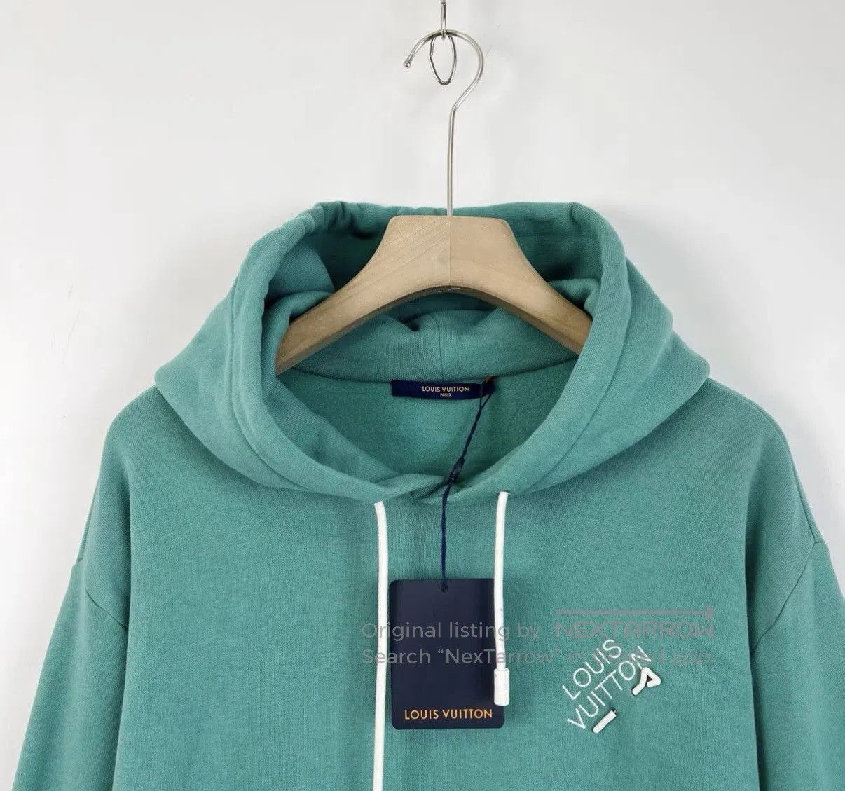 Louis Vuitton Green XXL Hoodie with Drawstrings and Front Pocket. Size US XXL / EU 58 / 5 - 3 Thumbnail