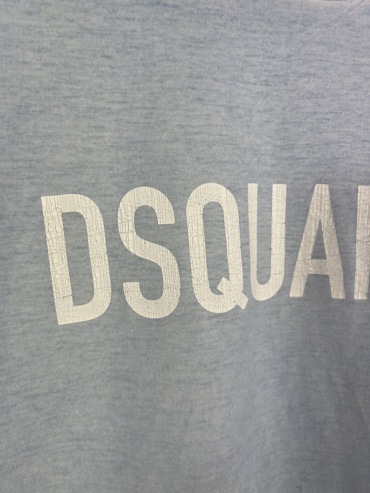 Dsquared2 Dsquared2 light blue t-shirt distressed central logo tee Size US XXL / EU 58 / 5 - 5 Thumbnail