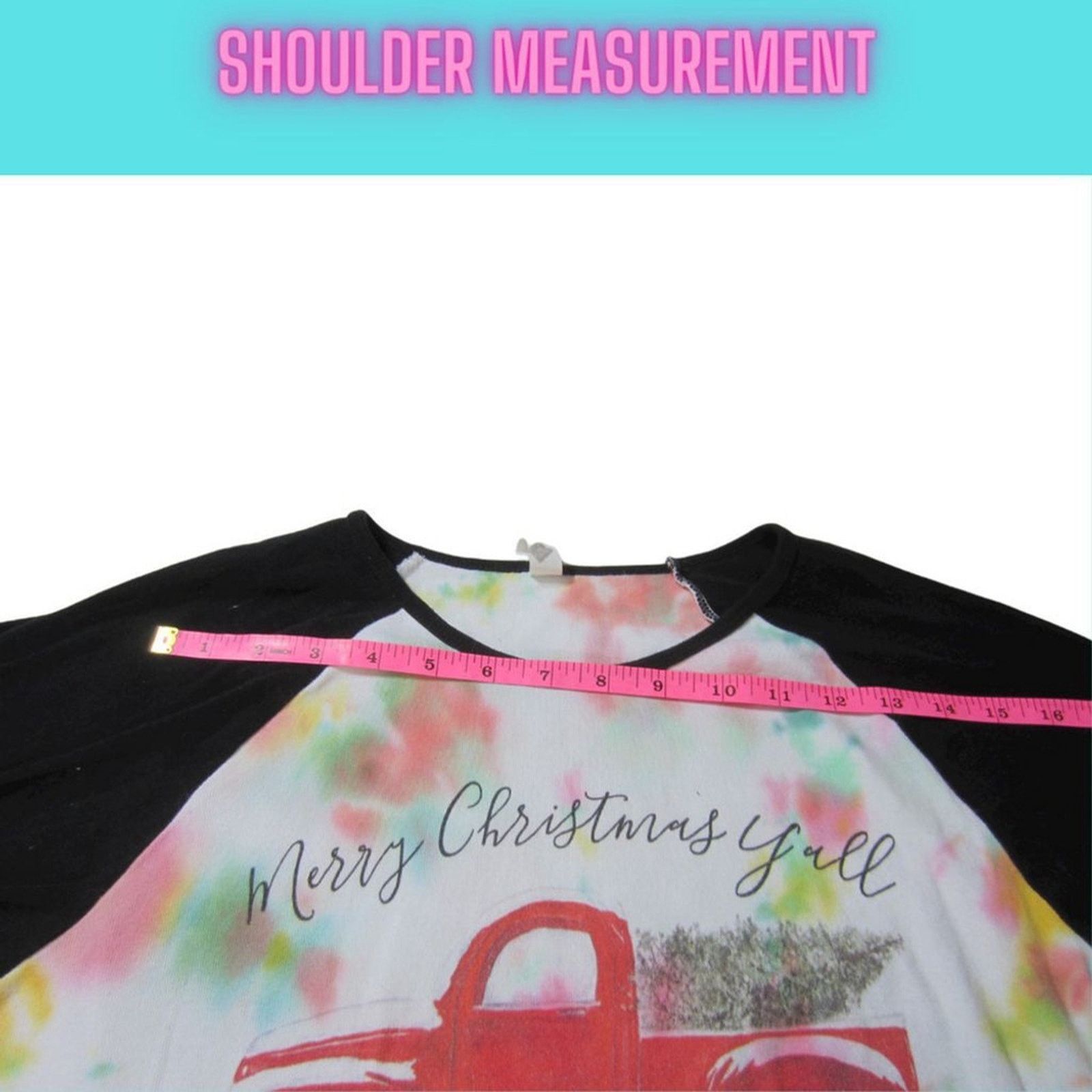 Handmade Retro Holiday Tie Dye Baseball Tee Bella Canvas M Size M / US 6-8 / IT 42-44 - 5 Thumbnail