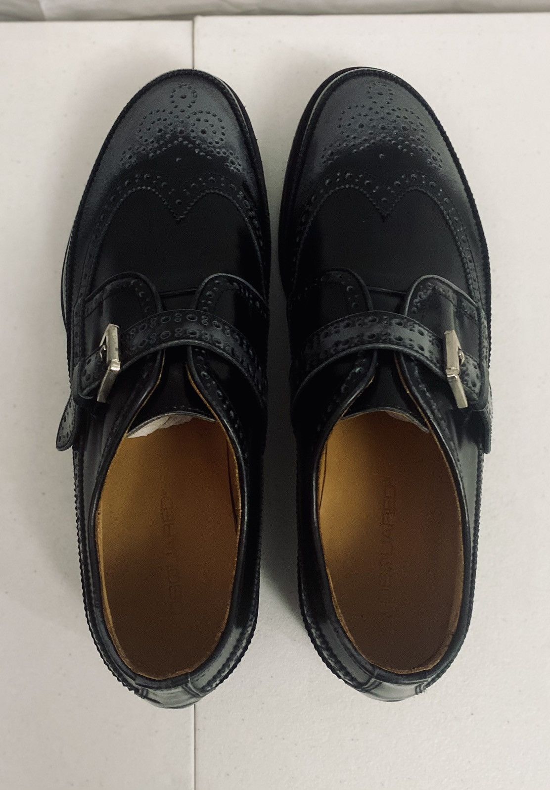 Dsquared2 Dsquared2 🇮🇹 Black Leather Monkstrap Mudguard Brogue 11 NEW Size US 11 / EU 44 - 18 Thumbnail