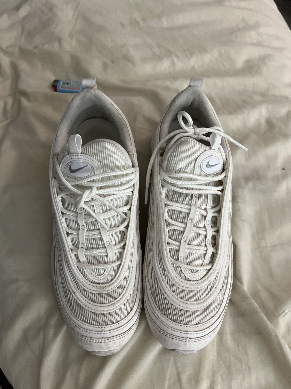Nike Nike Air Max 97 Triple White Size US 10.5 / EU 43-44 - 6 Thumbnail