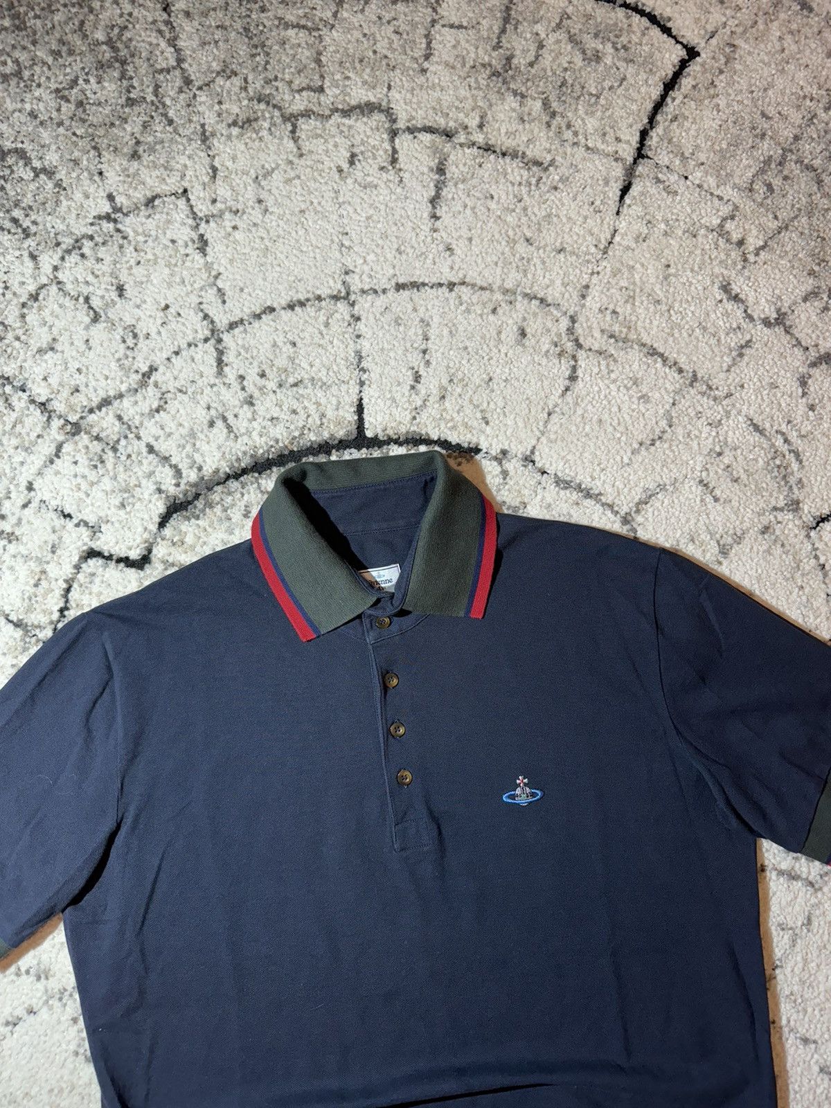 Vintage × Vivienne Westwood Vivienne Westwood Orbital 2 Krall Men’s Blue Embroidered Tee Size US XL / EU 56 / 4 - 4 Thumbnail