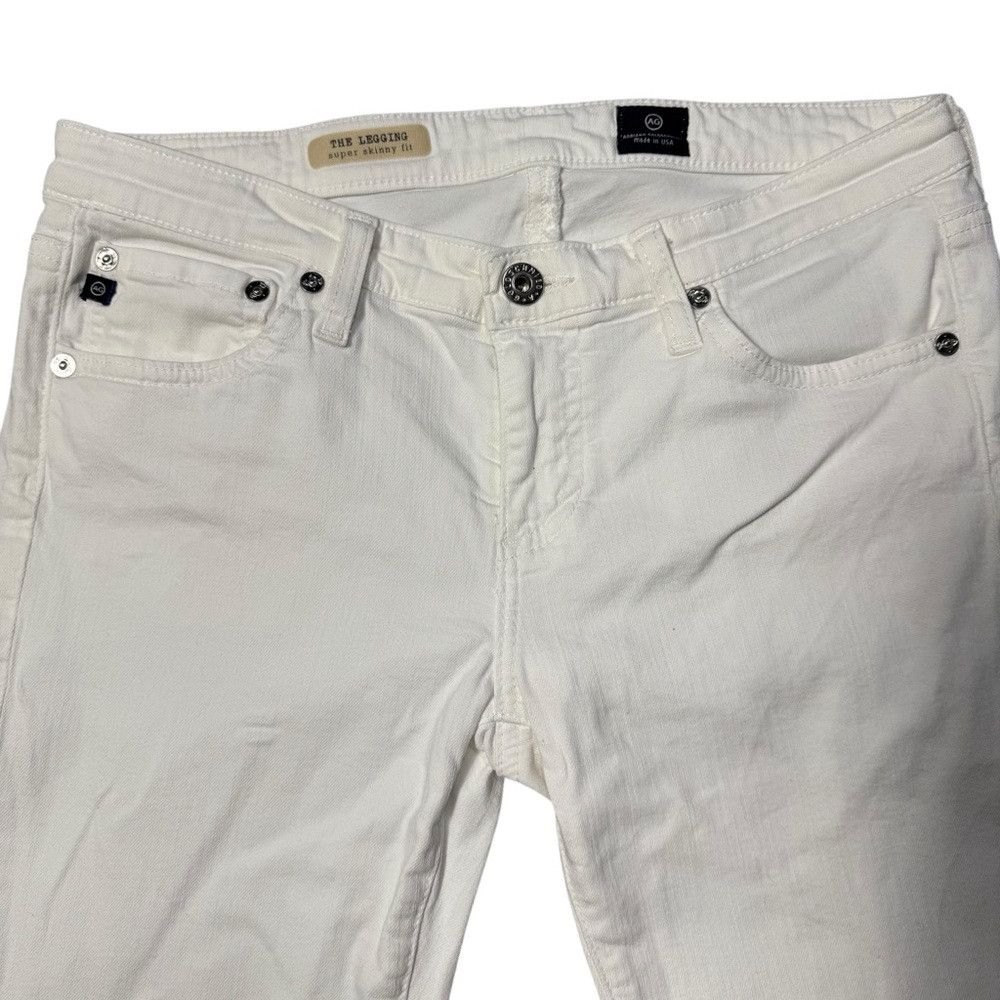 AG Adriano Goldschmied AG Adriano Goldschmied The Legging Super Skinny White Jeans Size 28" / US 6 / IT 42 - 5 Thumbnail