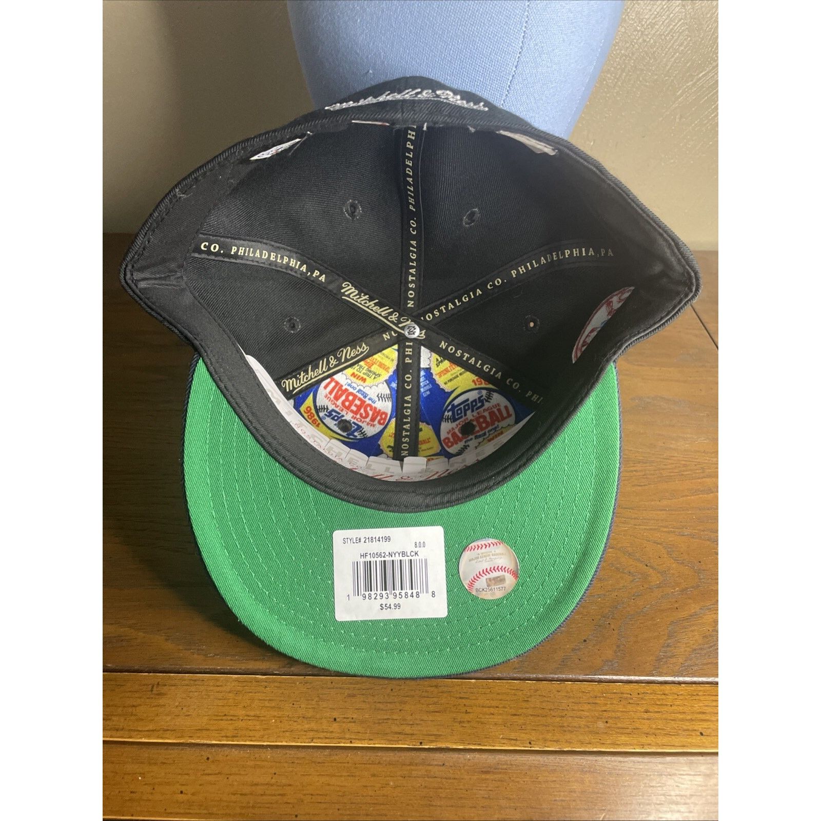 Mitchell & Ness New York Yankees Mitchell & Ness Topps Fitted Hat Men’s Sz 8 Size ONE SIZE - 6 Thumbnail