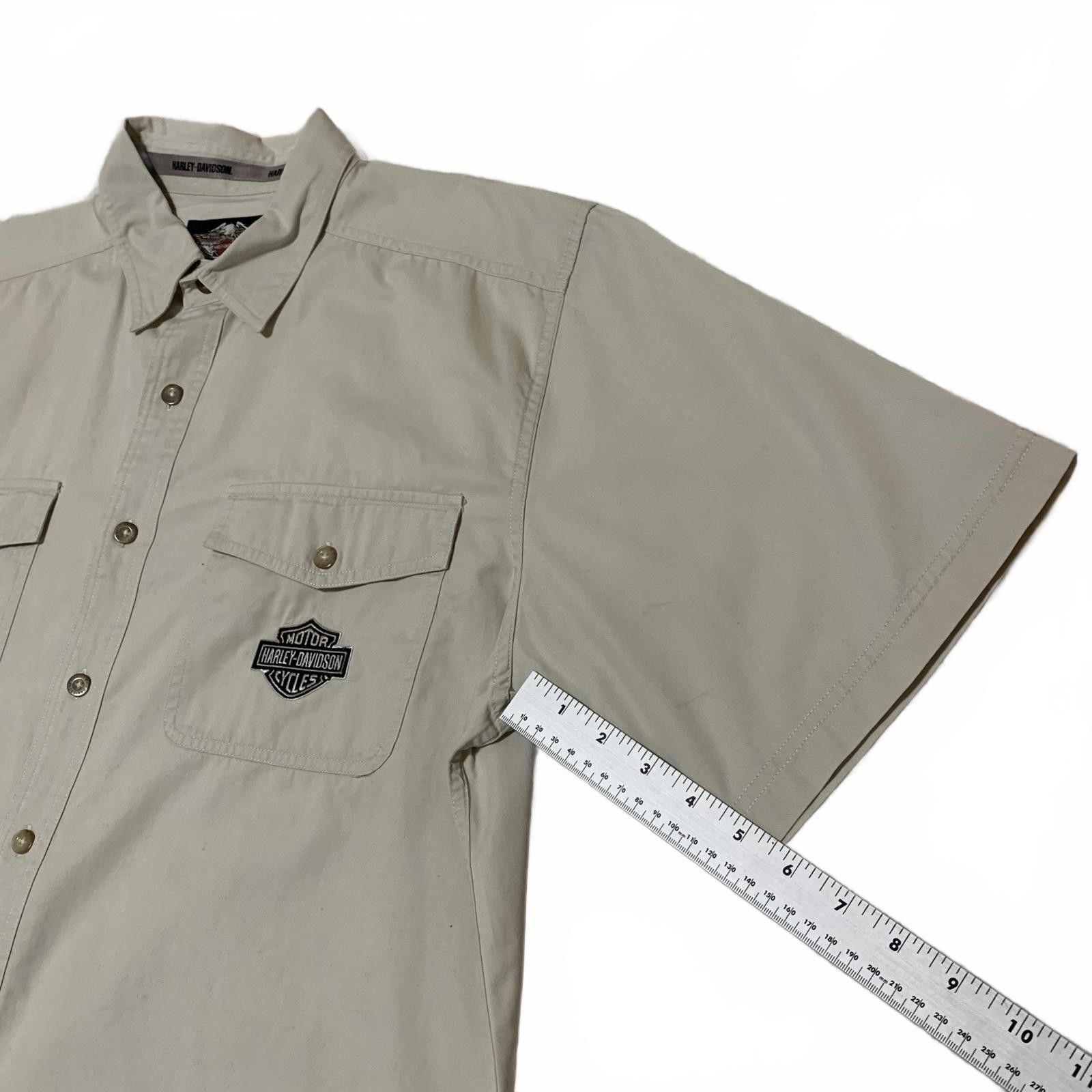 Harley Davidson Harley Davidson Beige Button-Up Shirt Eagle Tag XL Size US XL / EU 56 / 4 - 4 Thumbnail