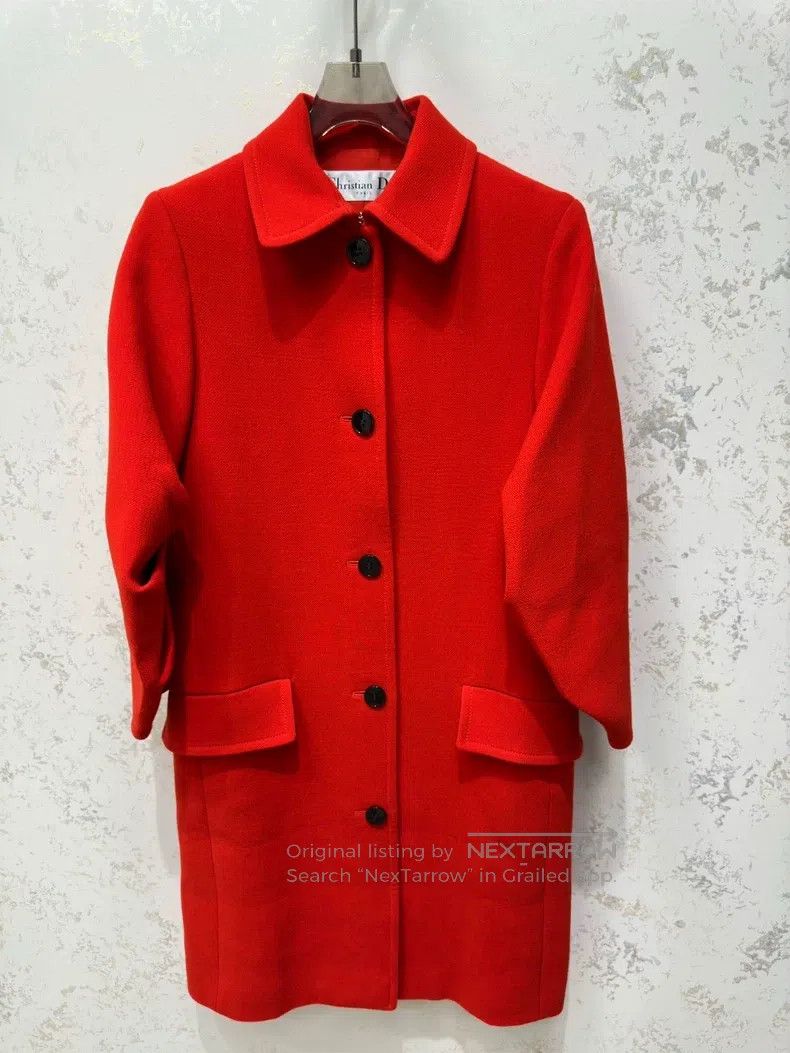 Dior Dior Red coat Size XXS / US 00 / IT 34 - 1 Thumbnail