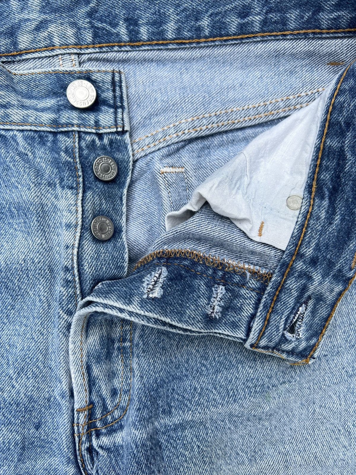 Levi's 11. Vintage 501 Levis Blue Basic Wash Size 30" / US 8 / IT 44 - 6 Thumbnail