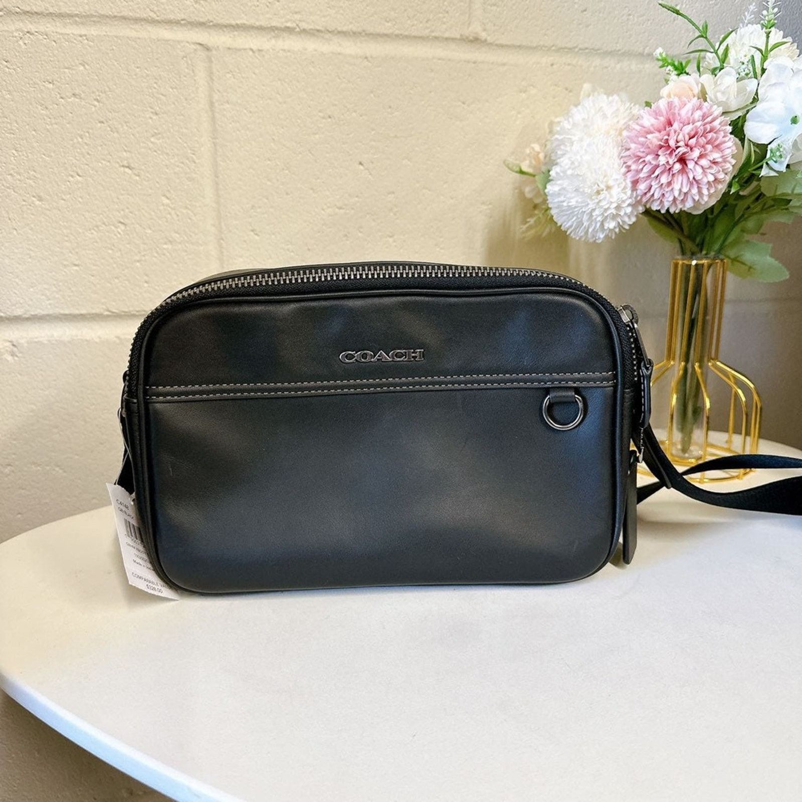 Coach COACH C4148 Men's Graham Crossbody In Leather Black Size ONE SIZE - 2 Thumbnail