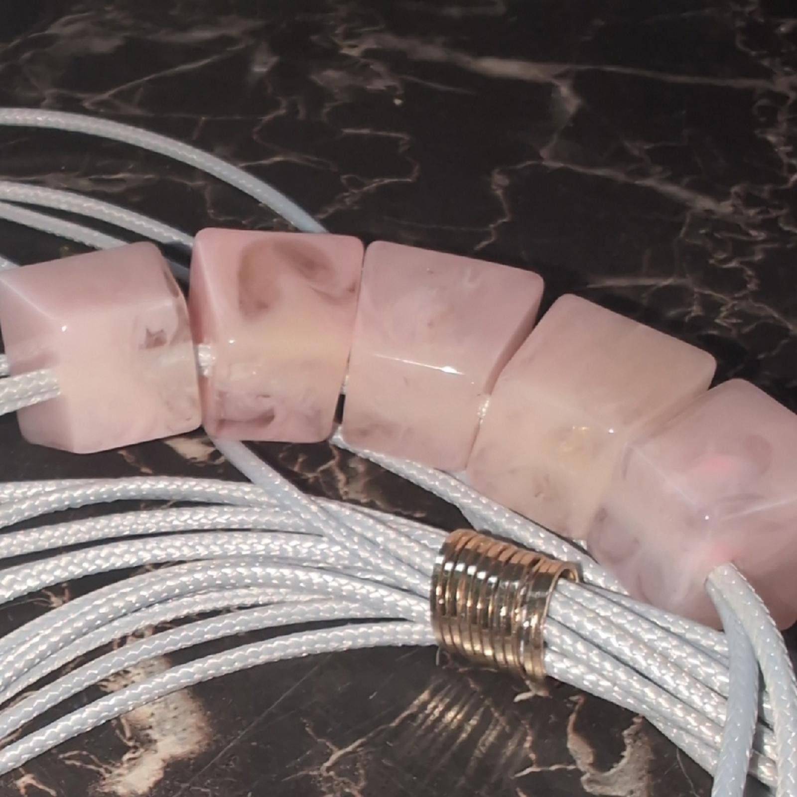Other Chic Multi-Strand Necklace with Pink and Gold Accents Size ONE SIZE - 7 Thumbnail