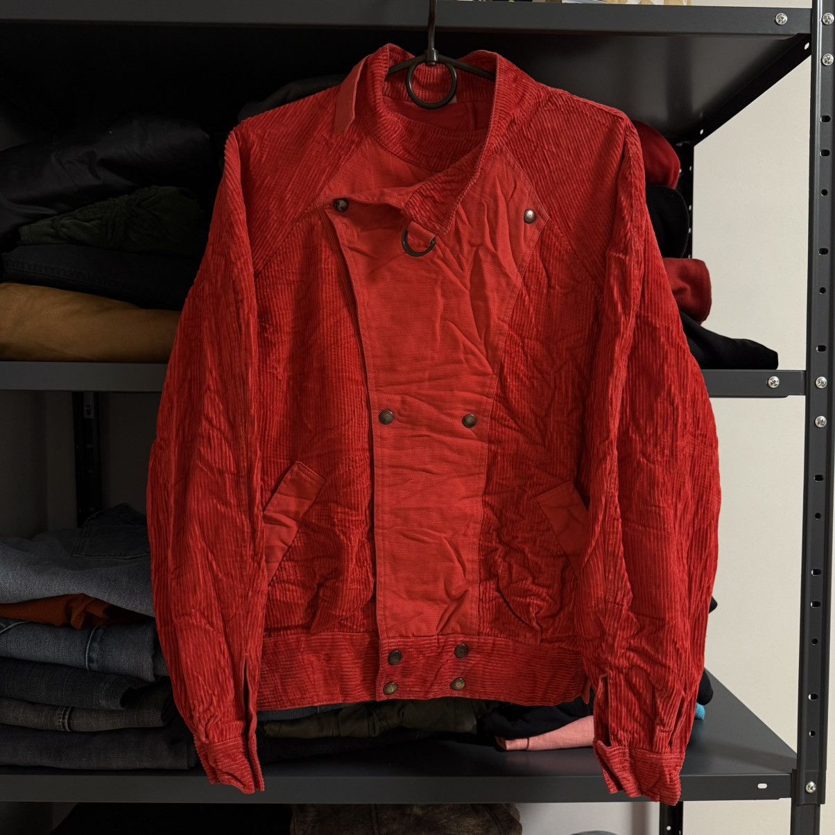 Japanese Brand Vinatge Japanese Brand Asymmetrical Distressed Jacket Size US S / EU 44-46 / 1 - 1 Thumbnail