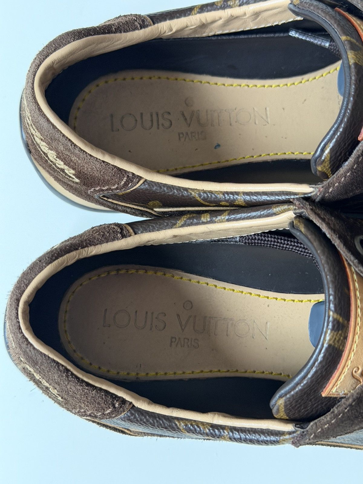Louis Vuitton LOUIS VUITTON 2008 Monogram Low Profile Sneakers LV trainers Size US 6 / IT 36 - 17 Thumbnail