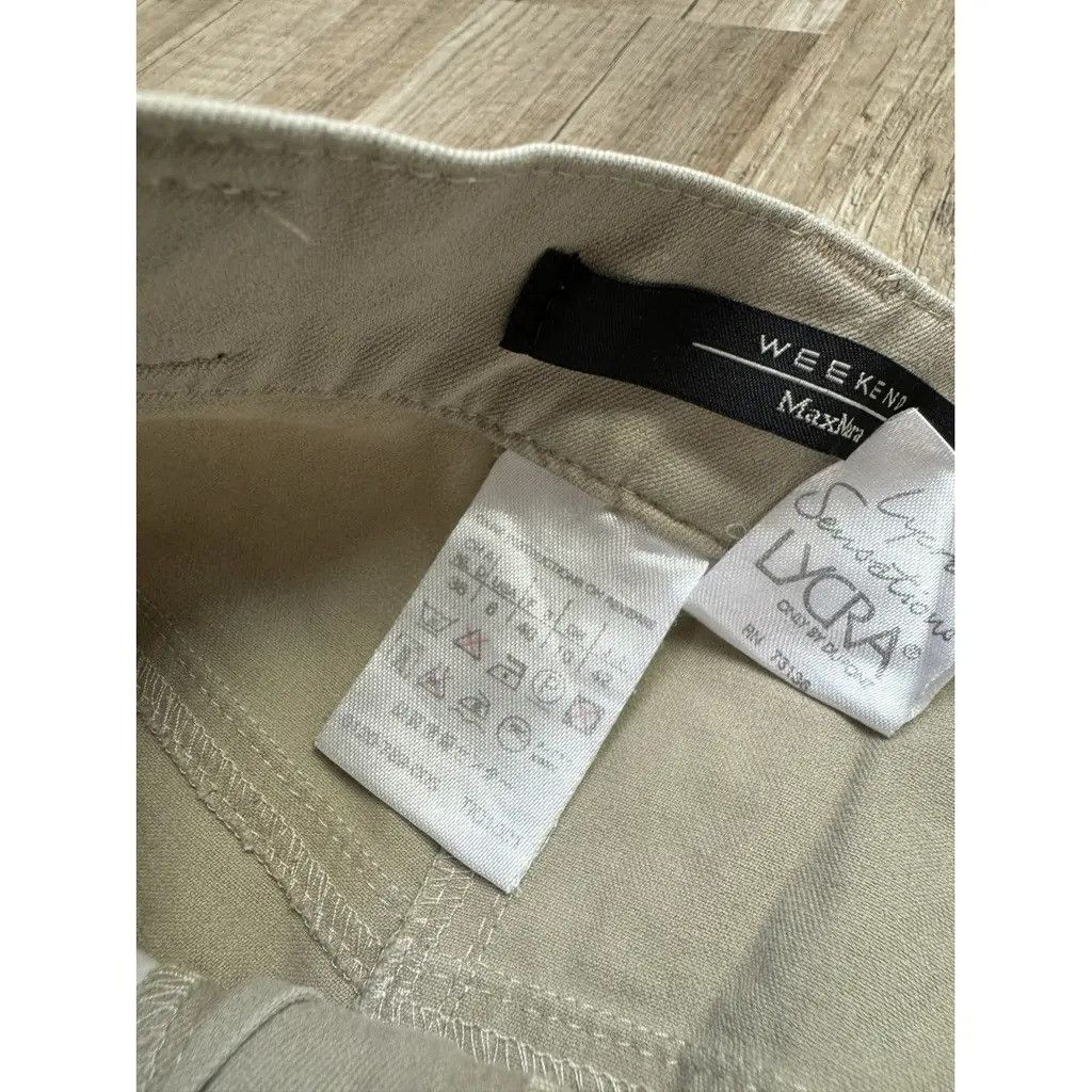 Weekend Max Mara MaxMara Trousers Beige Size: 40 Size 28" / US 6 / IT 42 - 5 Thumbnail